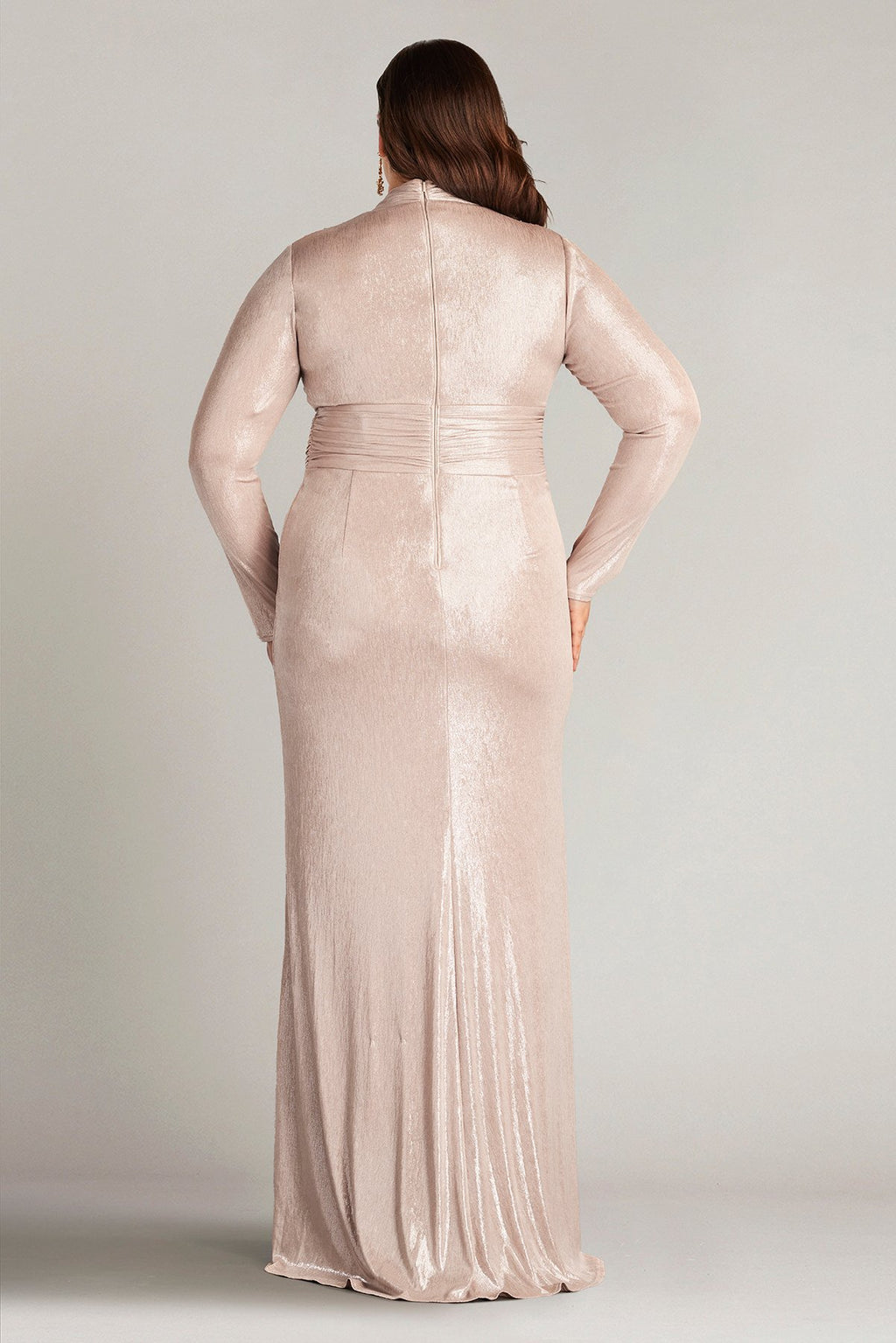 Imanie Draped Lamé Gown  - PLUS SIZE
