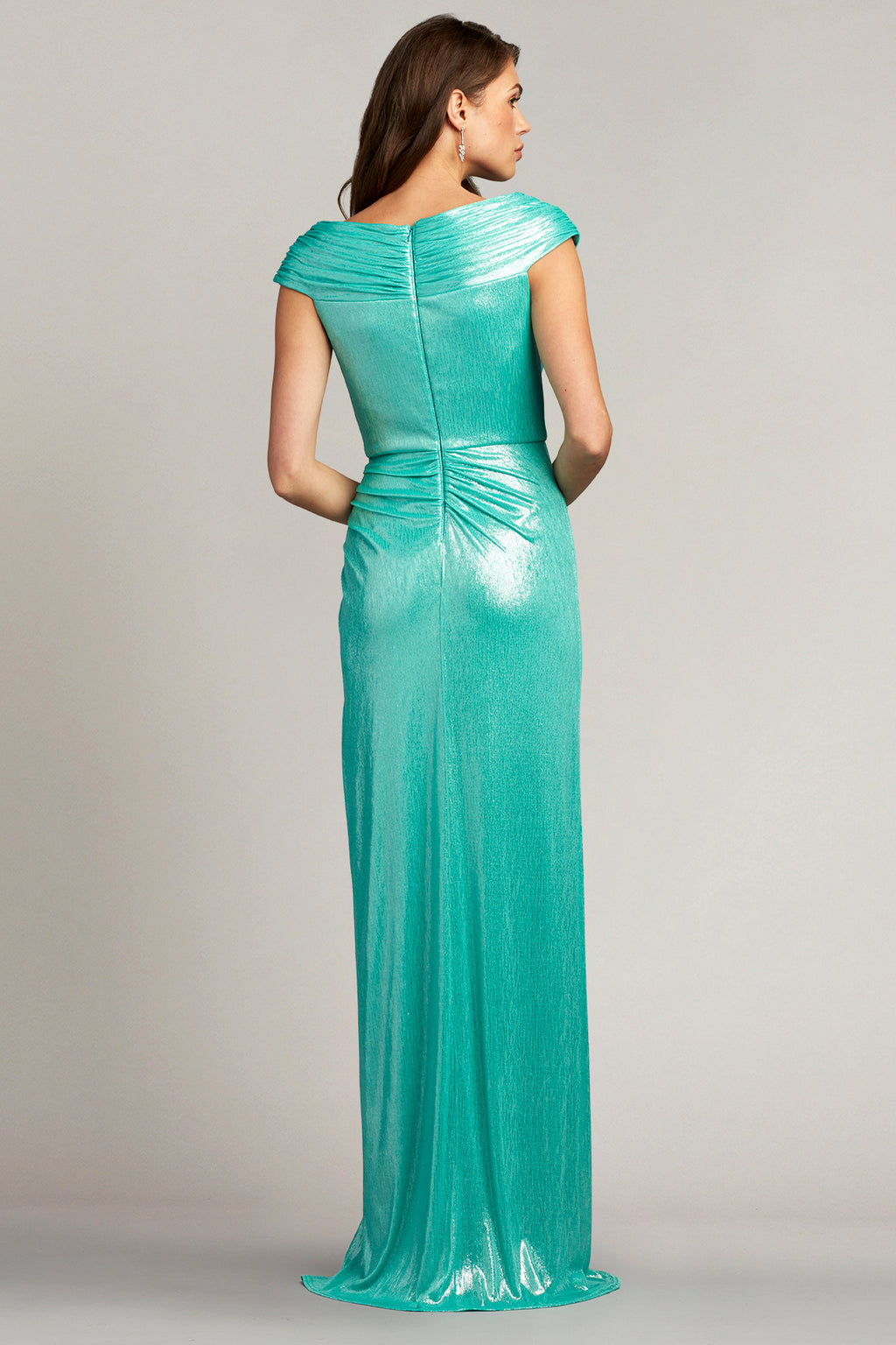 Emersyn Draped Lamé Gown