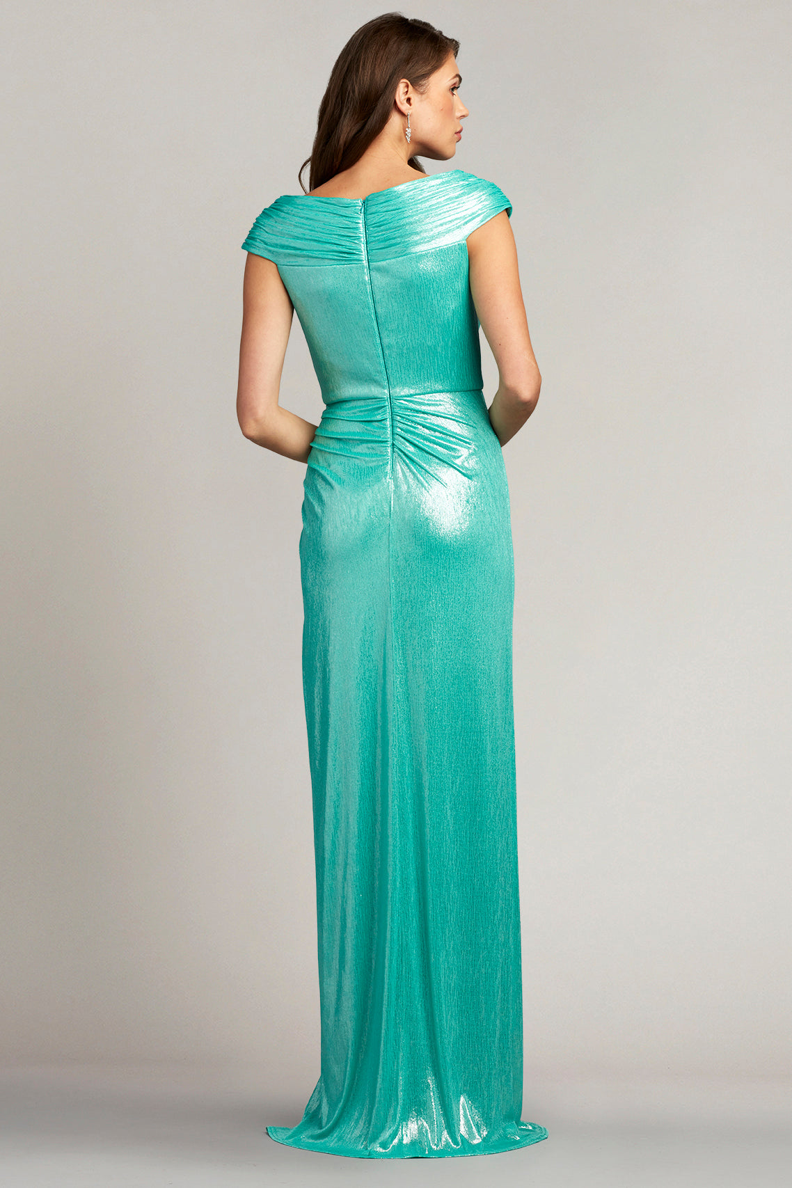 Emersyn Draped Lamé Gown