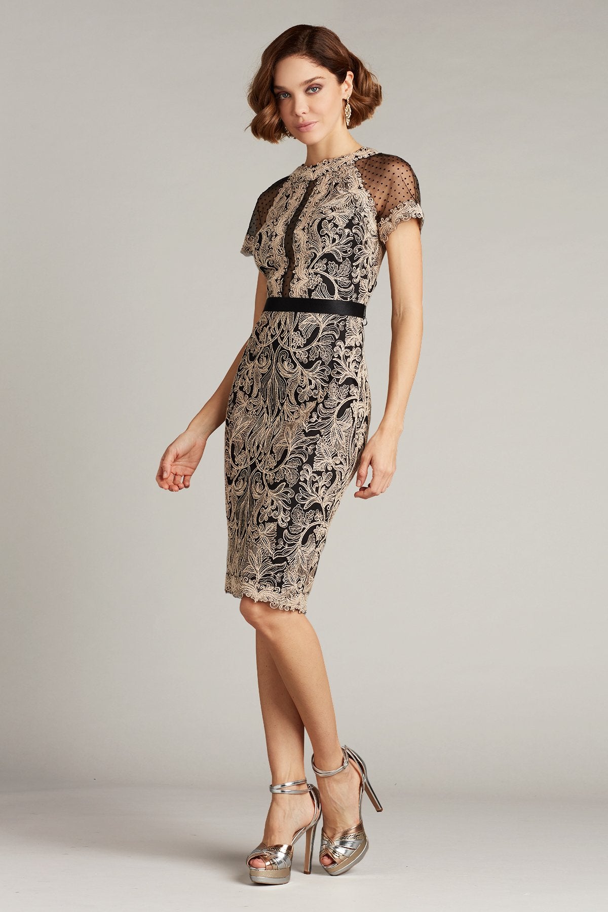 Newton Lace & Neoprene Dress