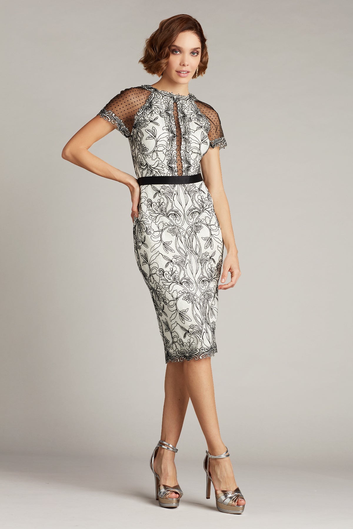 Newton Lace & Neoprene Dress