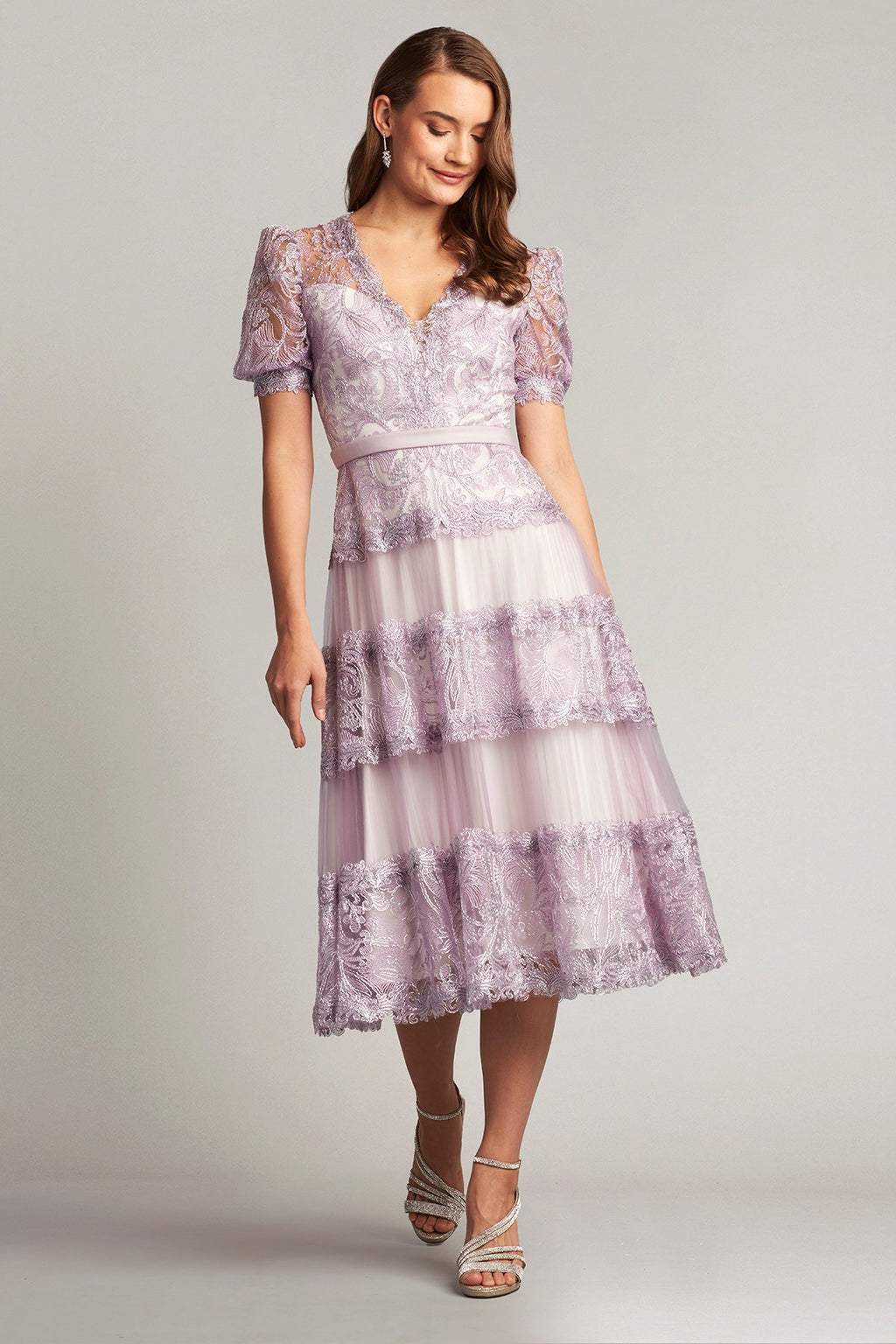 Fatiha Floral Lace & Chiffon Dress