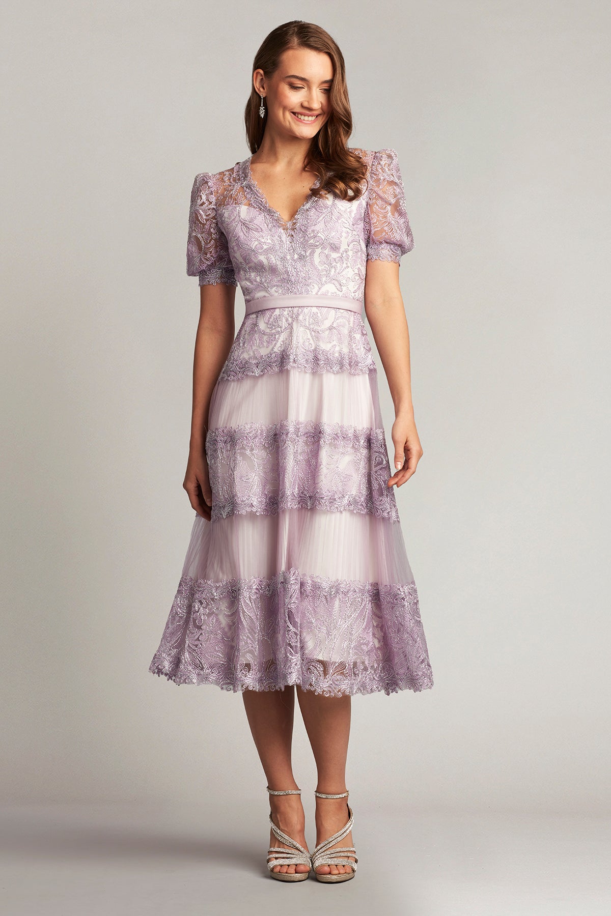Fatiha Floral Lace & Chiffon Dress