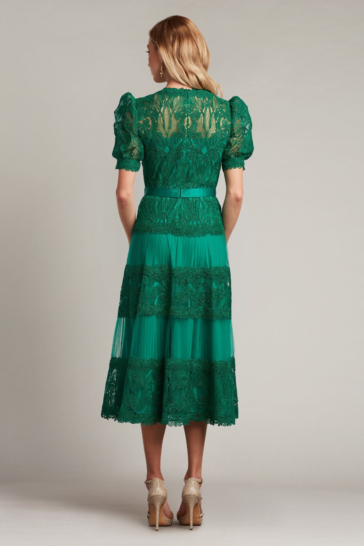 Fatiha Floral Lace & Chiffon Dress