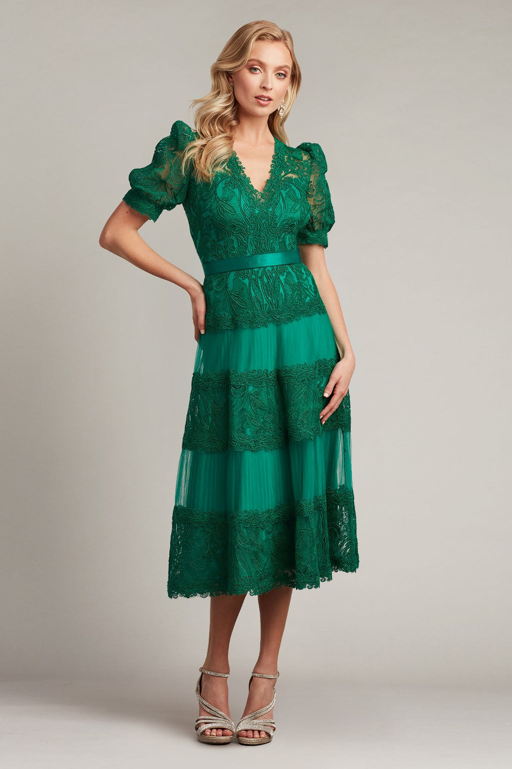 Fatiha Floral Lace & Chiffon Dress