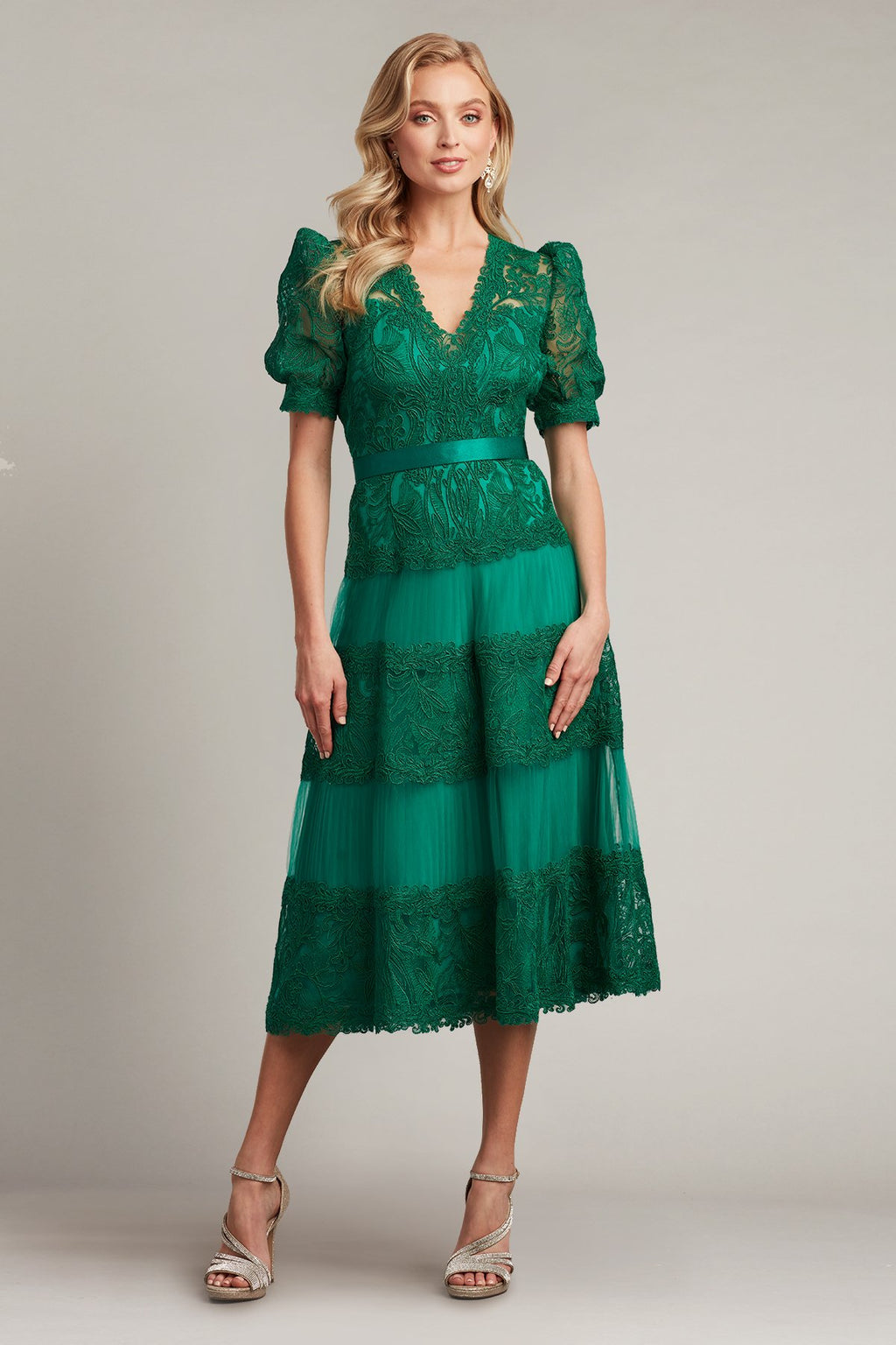 Fatiha Floral Lace & Chiffon Dress