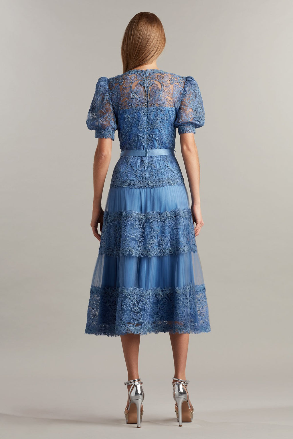 Fatiha Floral Lace & Chiffon Dress