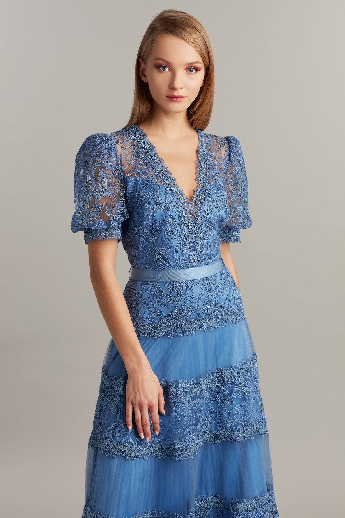 Fatiha Floral Lace & Chiffon Dress Fatiha Floral Lace & Chiffon Dress