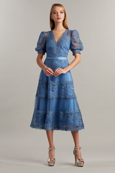 dashia blue dress DAHLIA shes flirty Fatiha Floral Lace & Chiffon