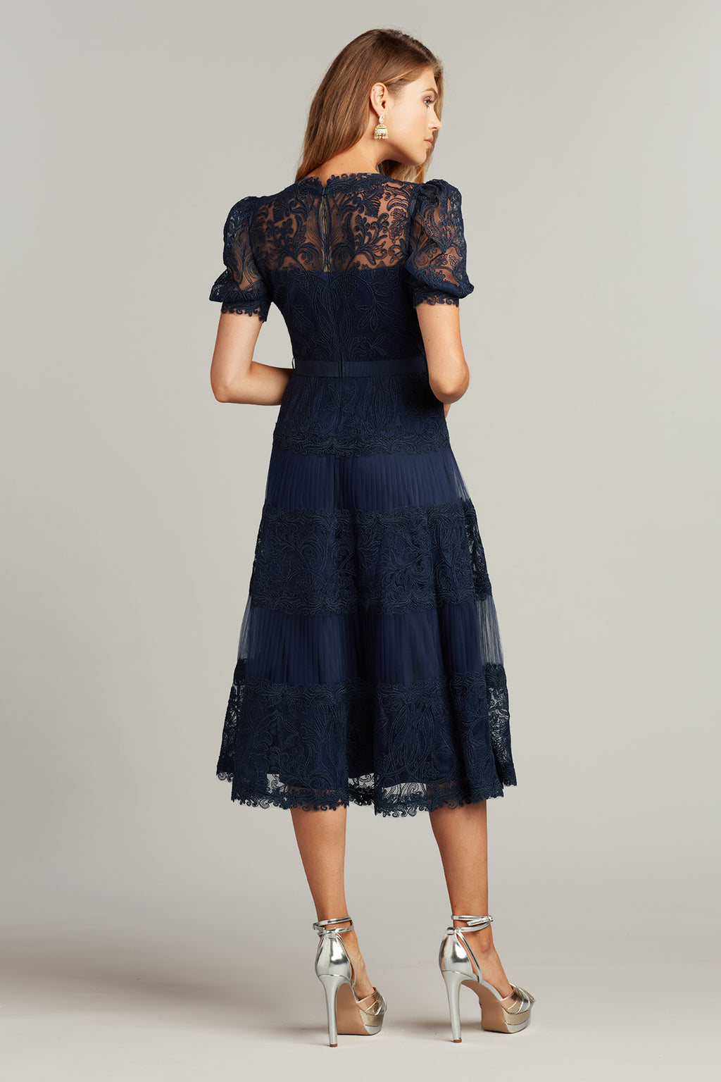 Fatiha Floral Lace & Chiffon Dress