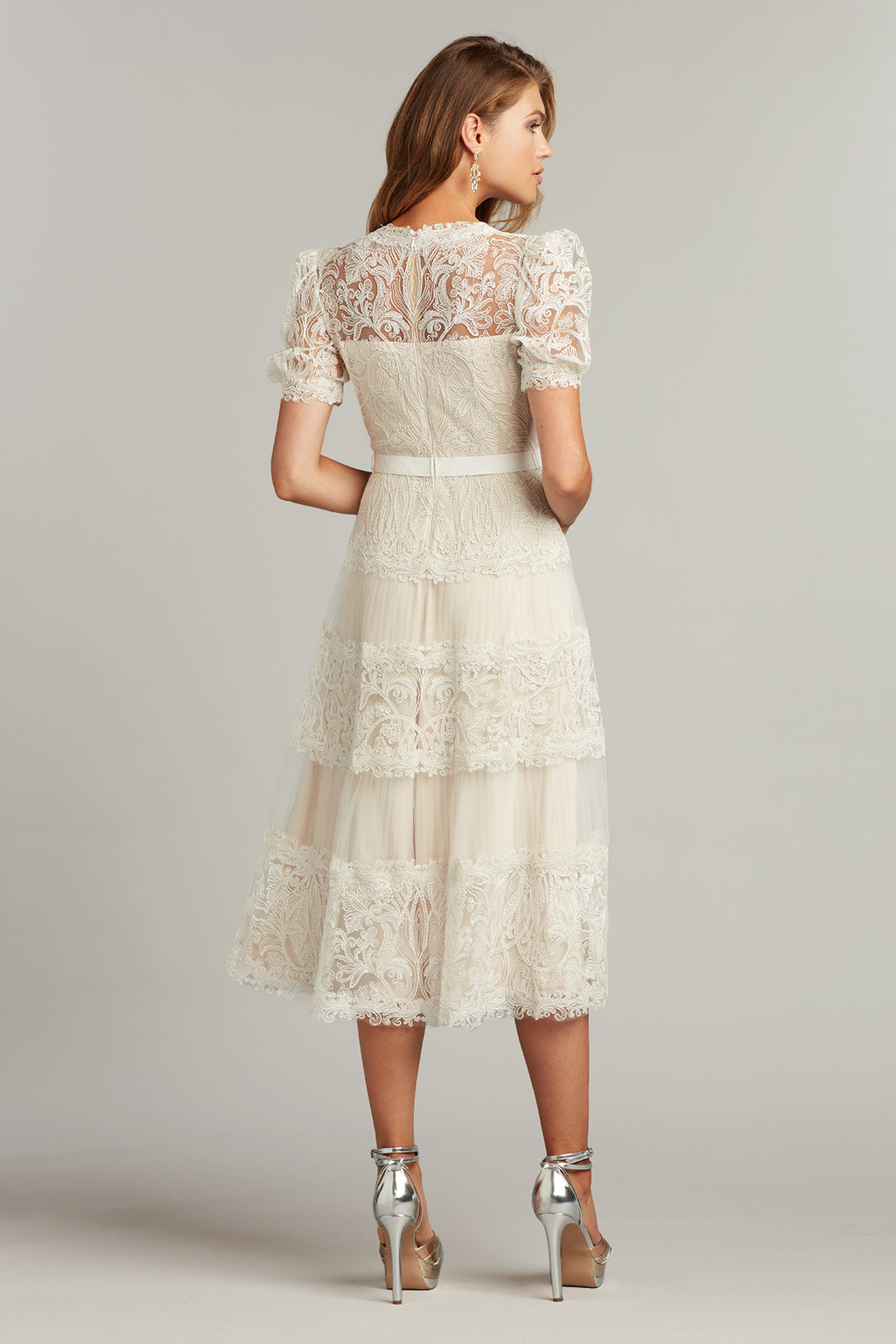 Fatiha Floral Lace & Chiffon Dress