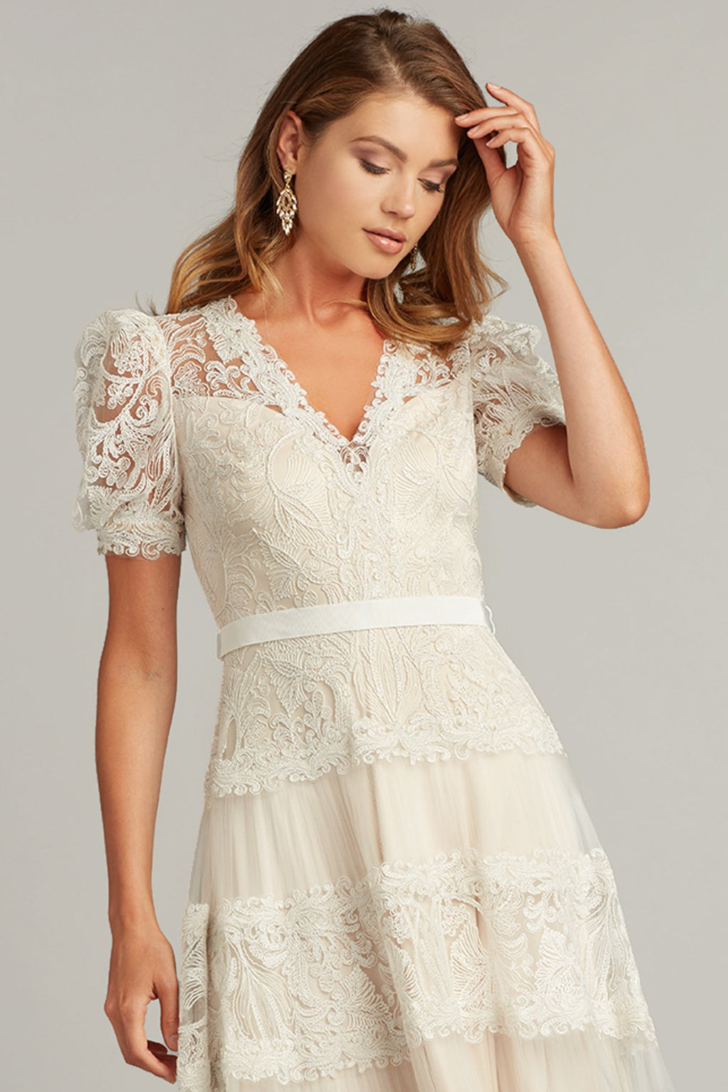 Fatiha Floral Lace & Chiffon Dress