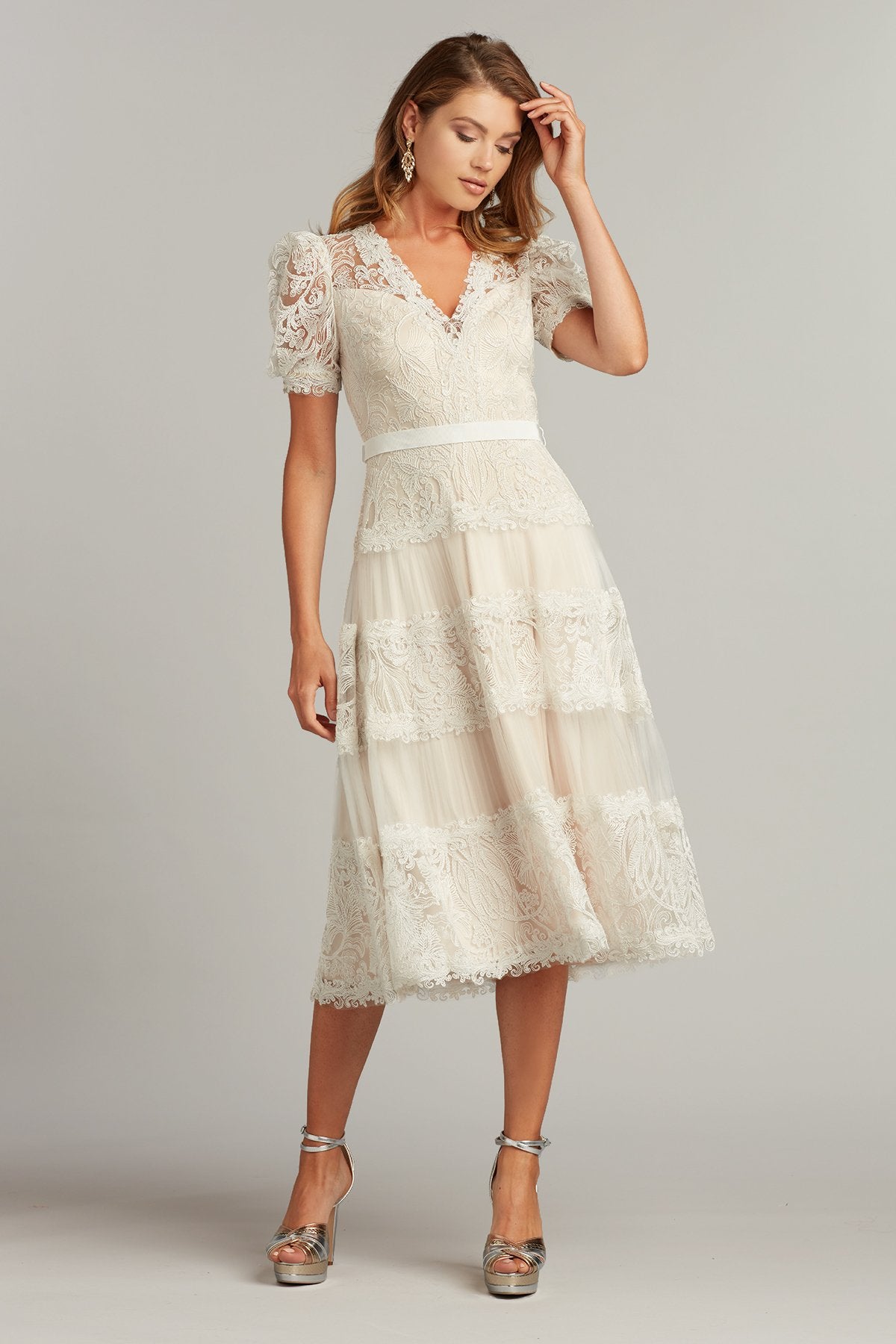 Fatiha Floral Lace & Chiffon Dress