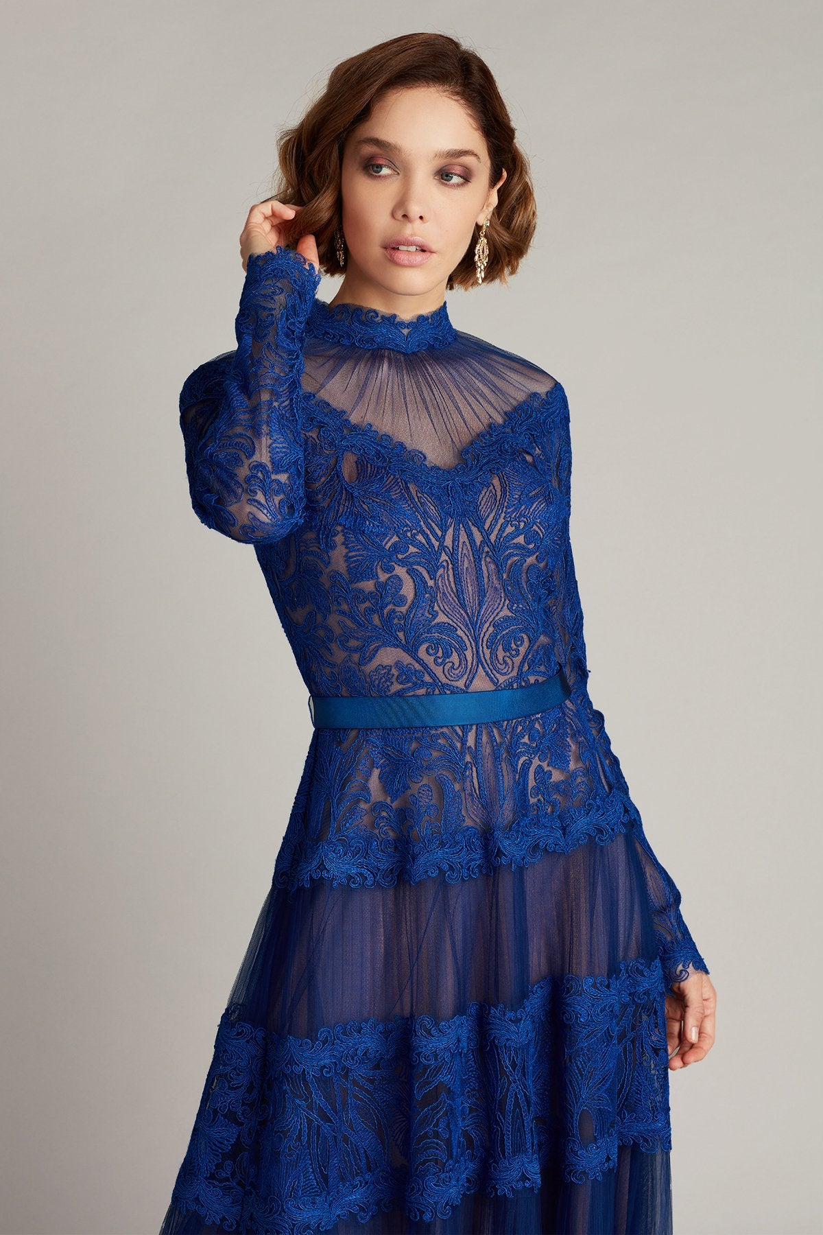 Fresco Pleated-Chiffon Dress