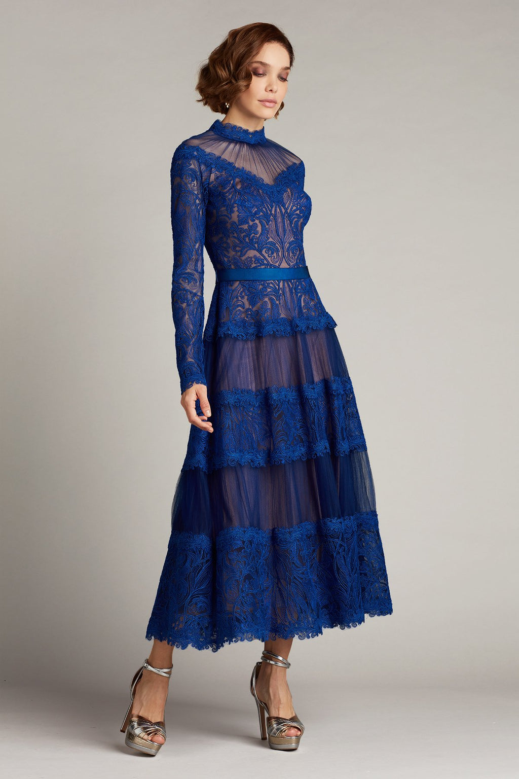 Fresco Pleated-Chiffon Dress