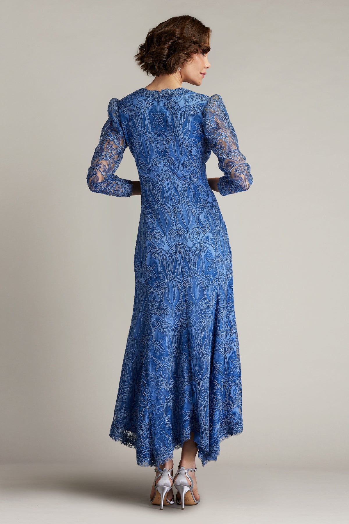 Beata Handkerchief Hem Midi Dress  Tadashi Shoji Official Online Boutique