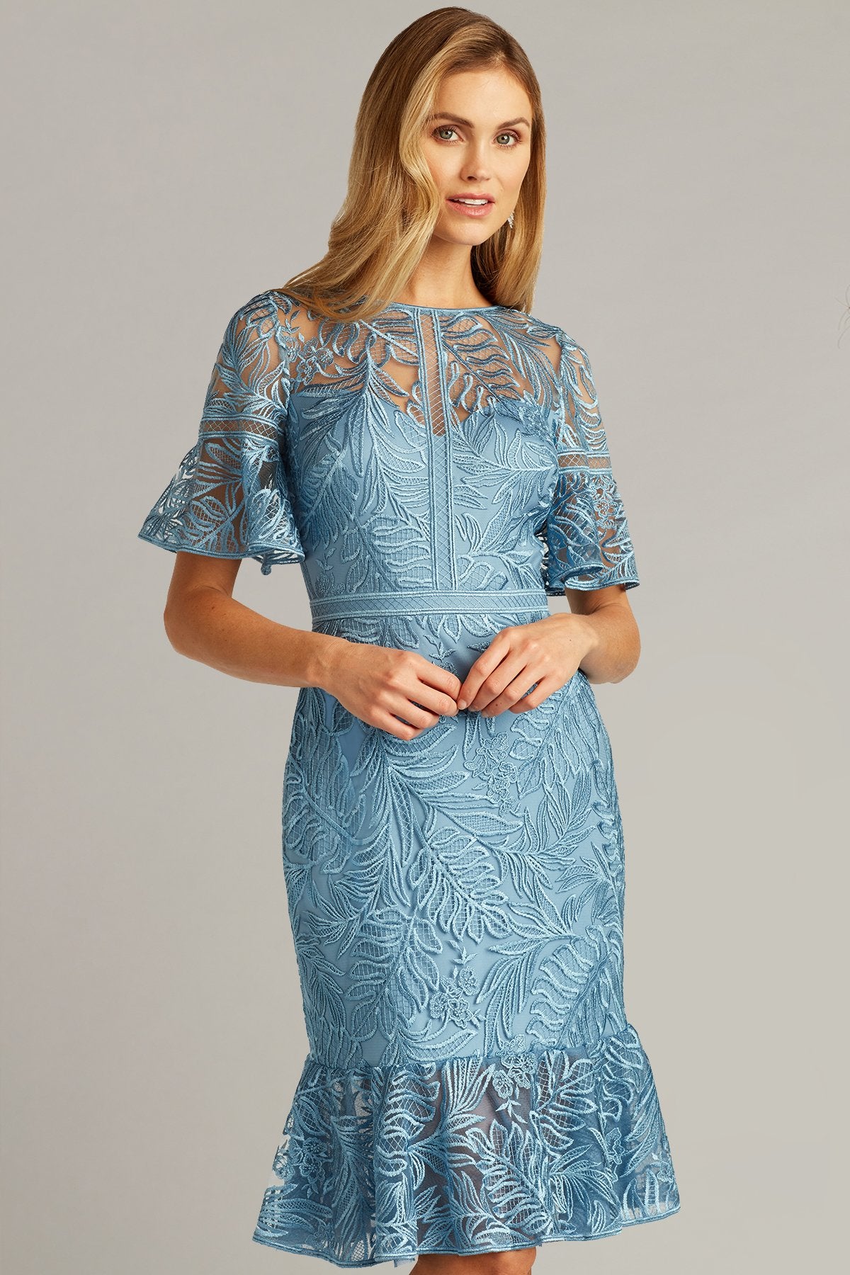 Lyle Embroidered Tulle Dress