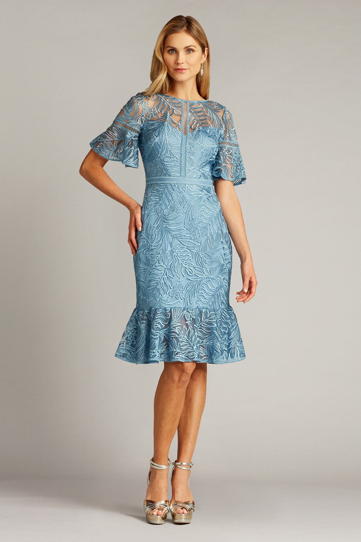Lyle Embroidered Tulle Dress
