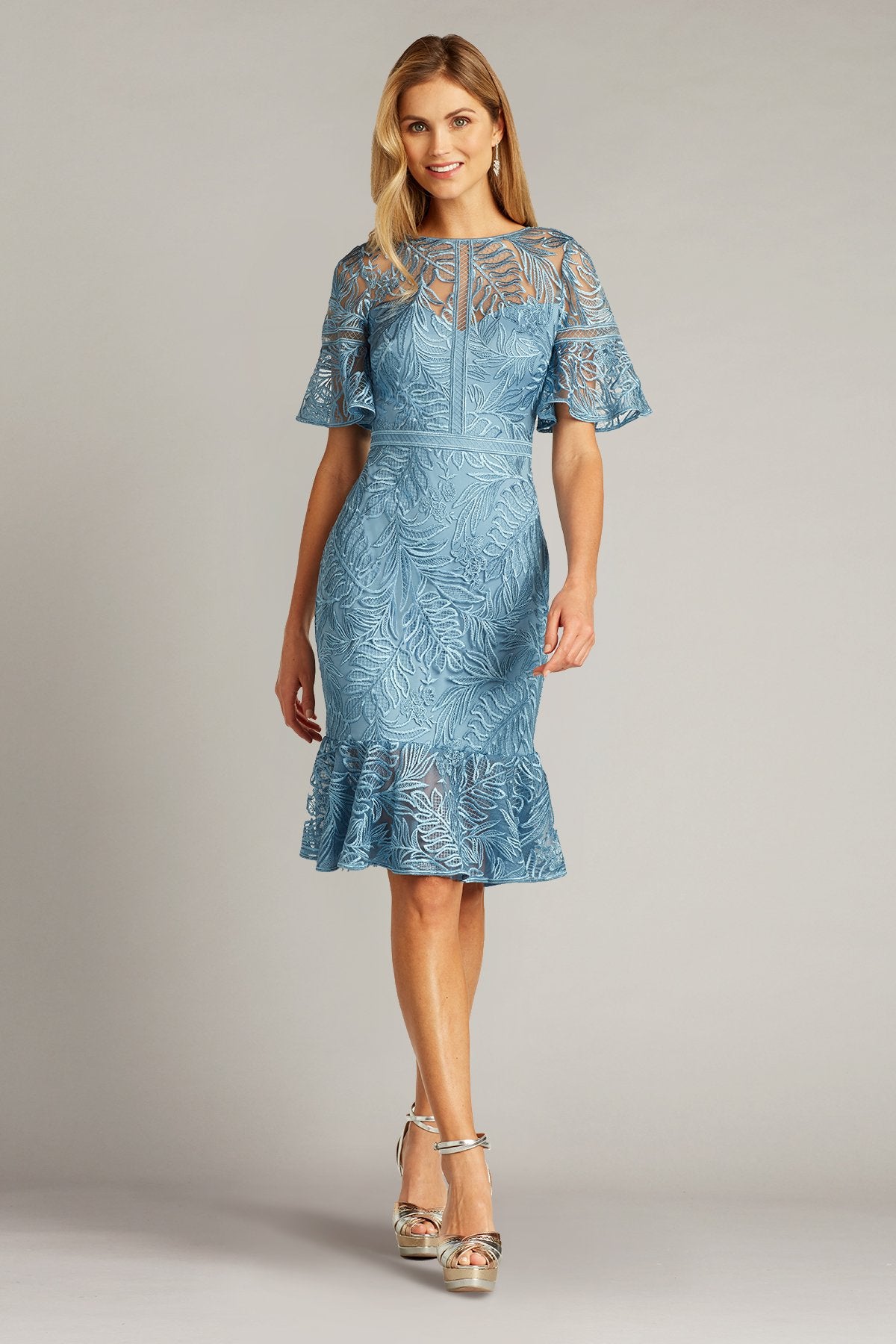 Lyle Embroidered Tulle Dress