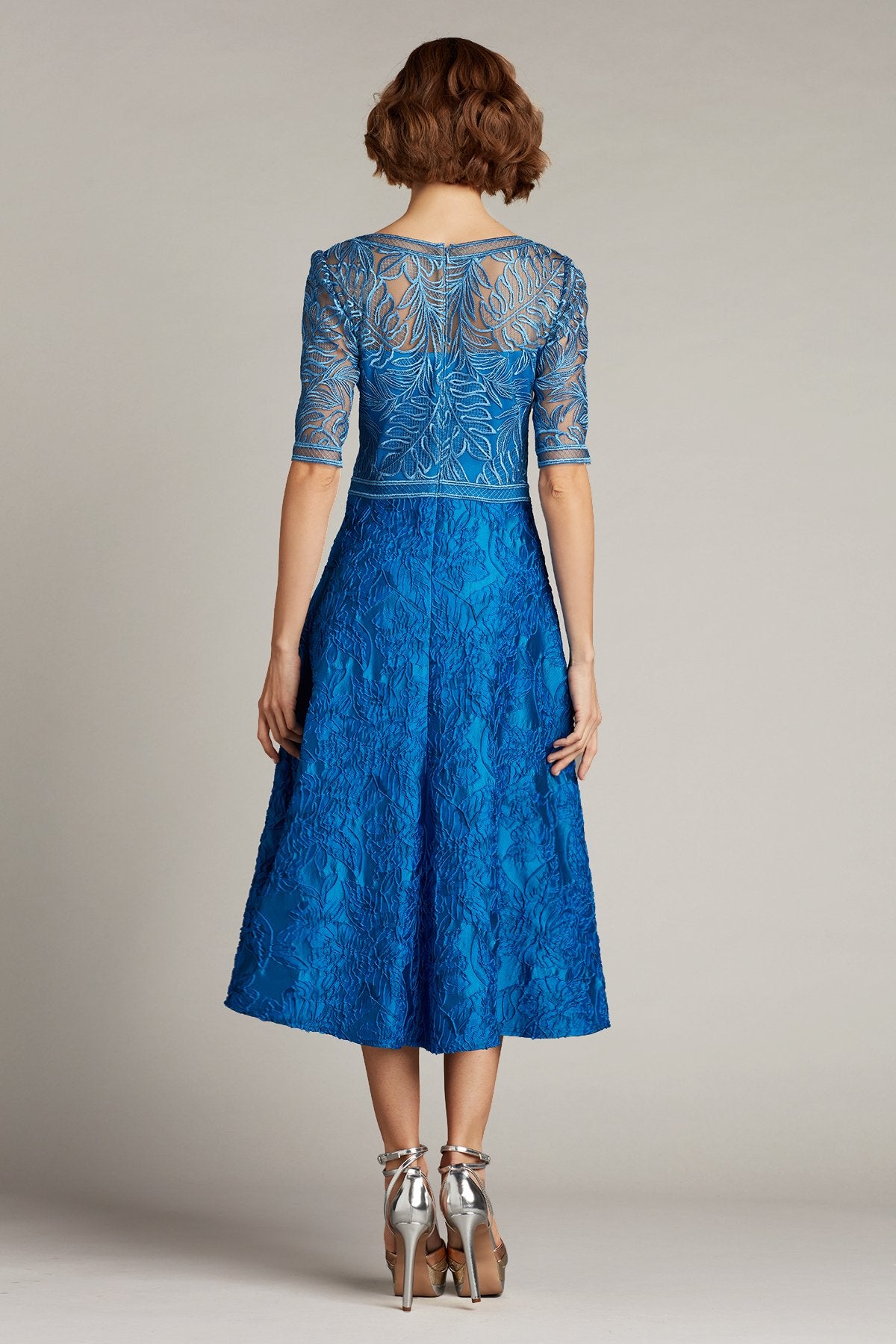 Eos Tulle-Embroidered Midi Dress