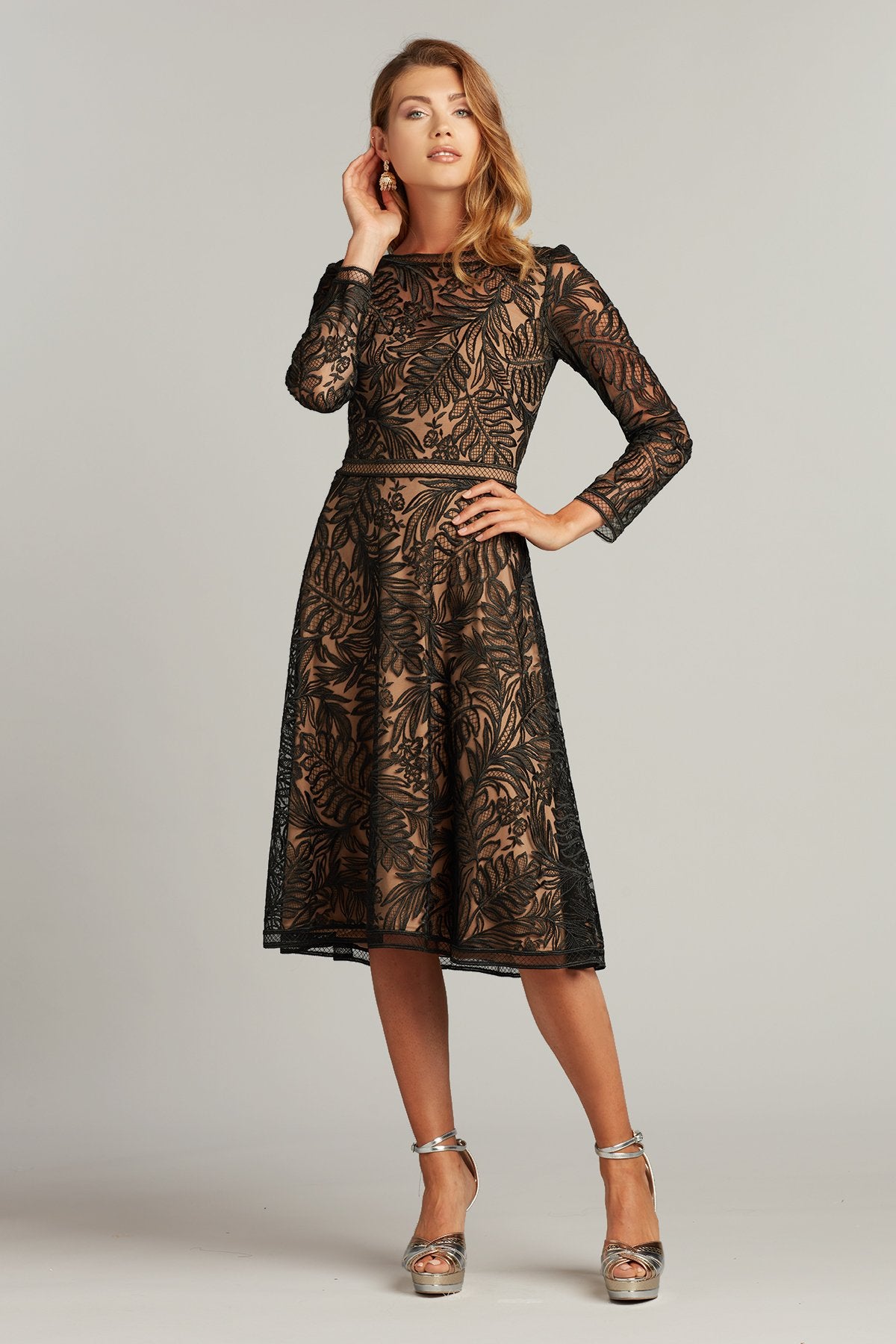 Zera Fit-and-Flare Midi Dress
