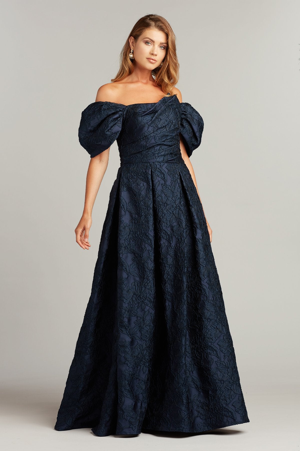 Chamberlain Floral Jacquard Gown