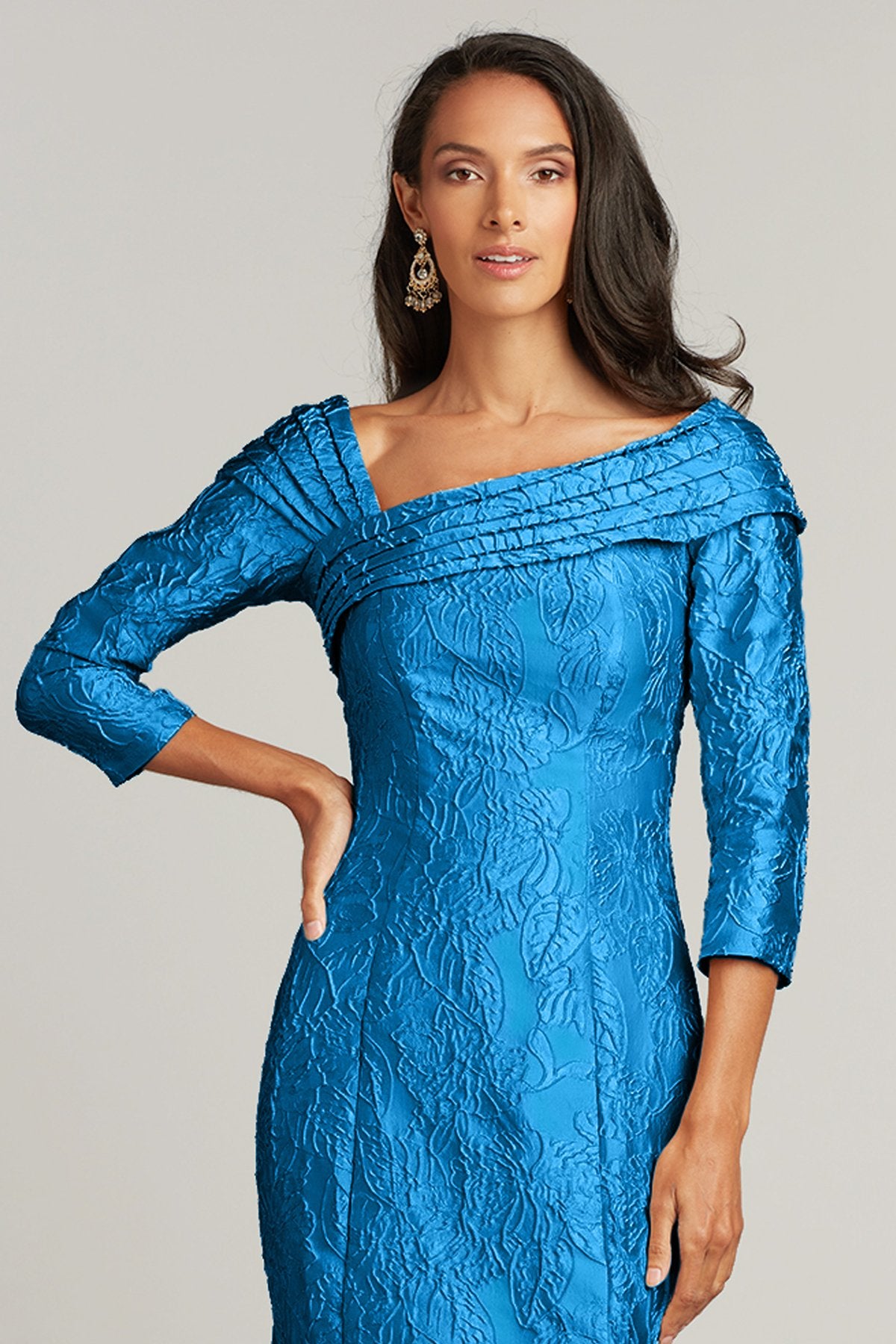 tadashi shoji asymmetric floral jacquard dress Regent Floral Jacquard Dress Tadashi Shoji Official Online Boutique