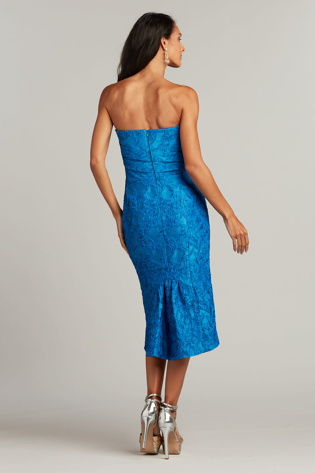 Nauman Strapless Jacquard Dress