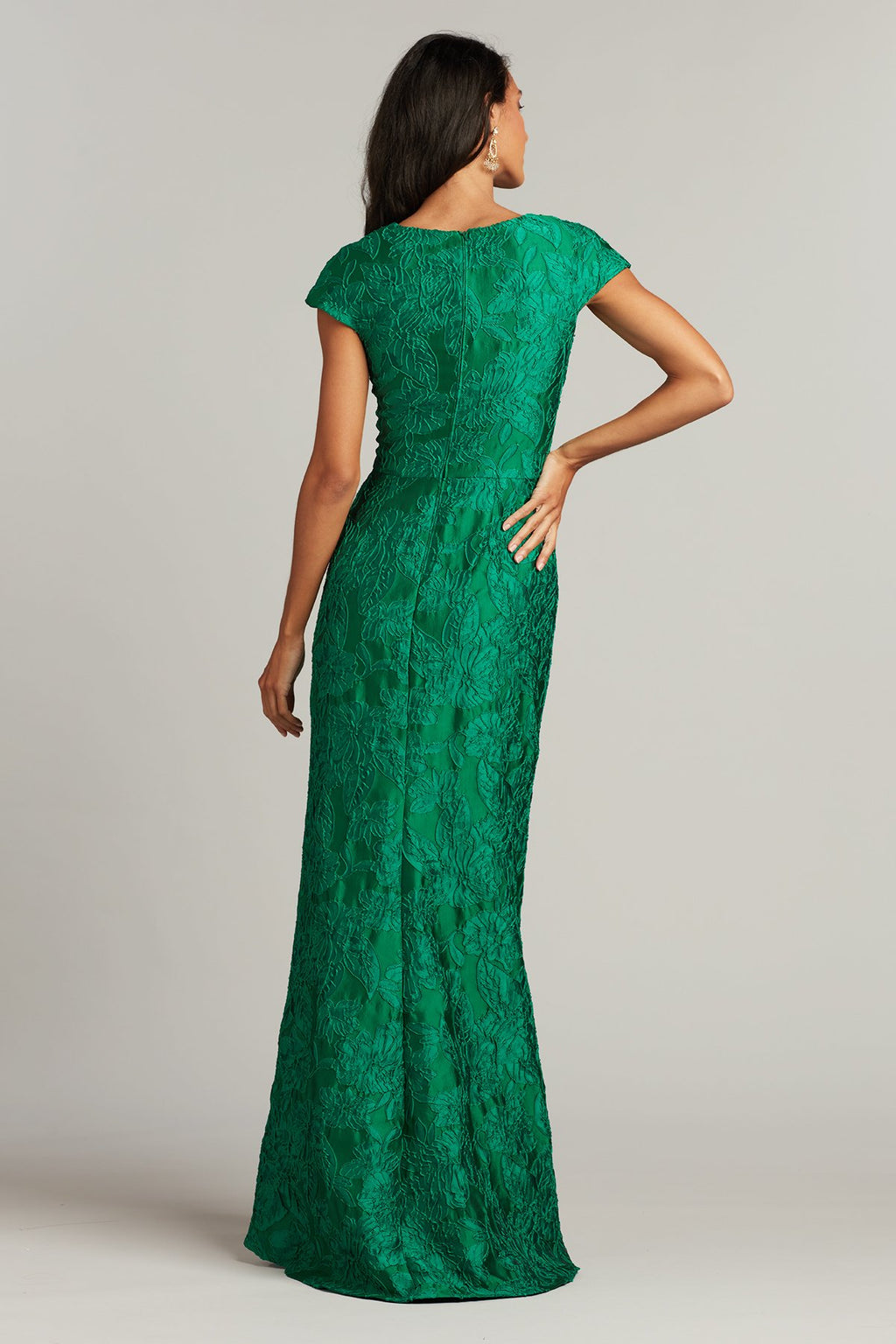 Agnes Rose Jacquard Dress