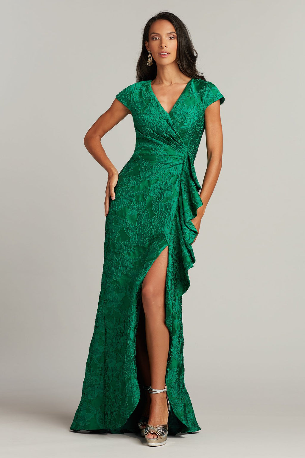 Agnes Rose Jacquard Dress