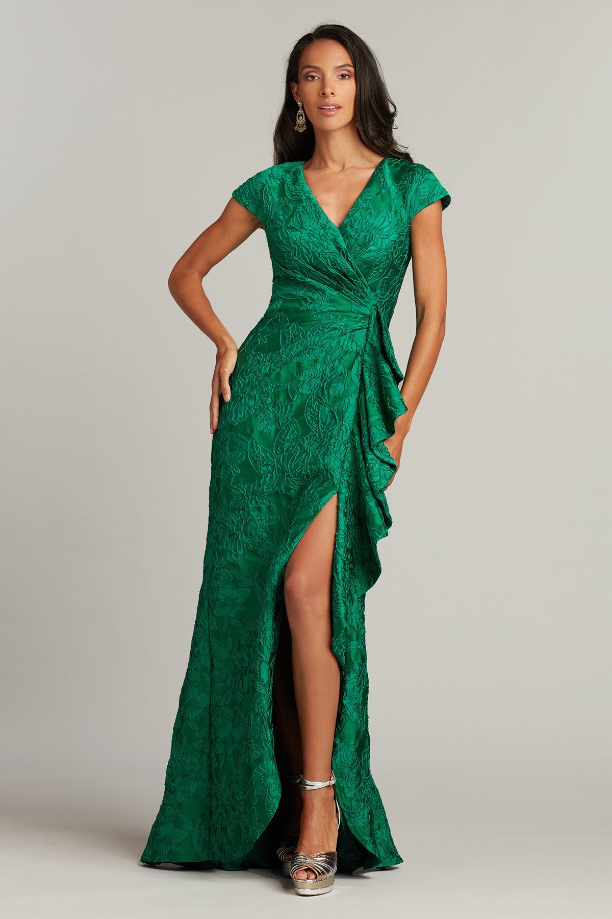 Agnes Rose Jacquard Dress