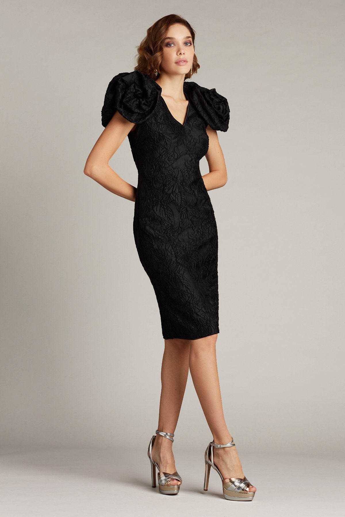 Sachar Rosette Sleeve Dress