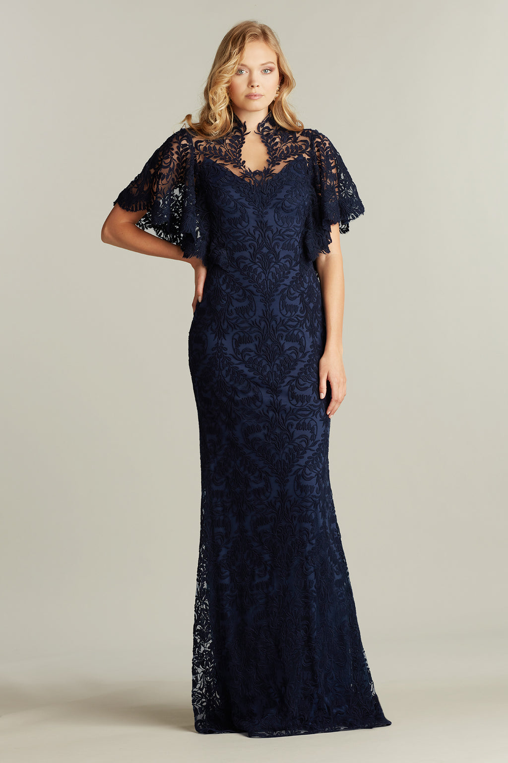 Feeley Butterfly Sleeve Gown