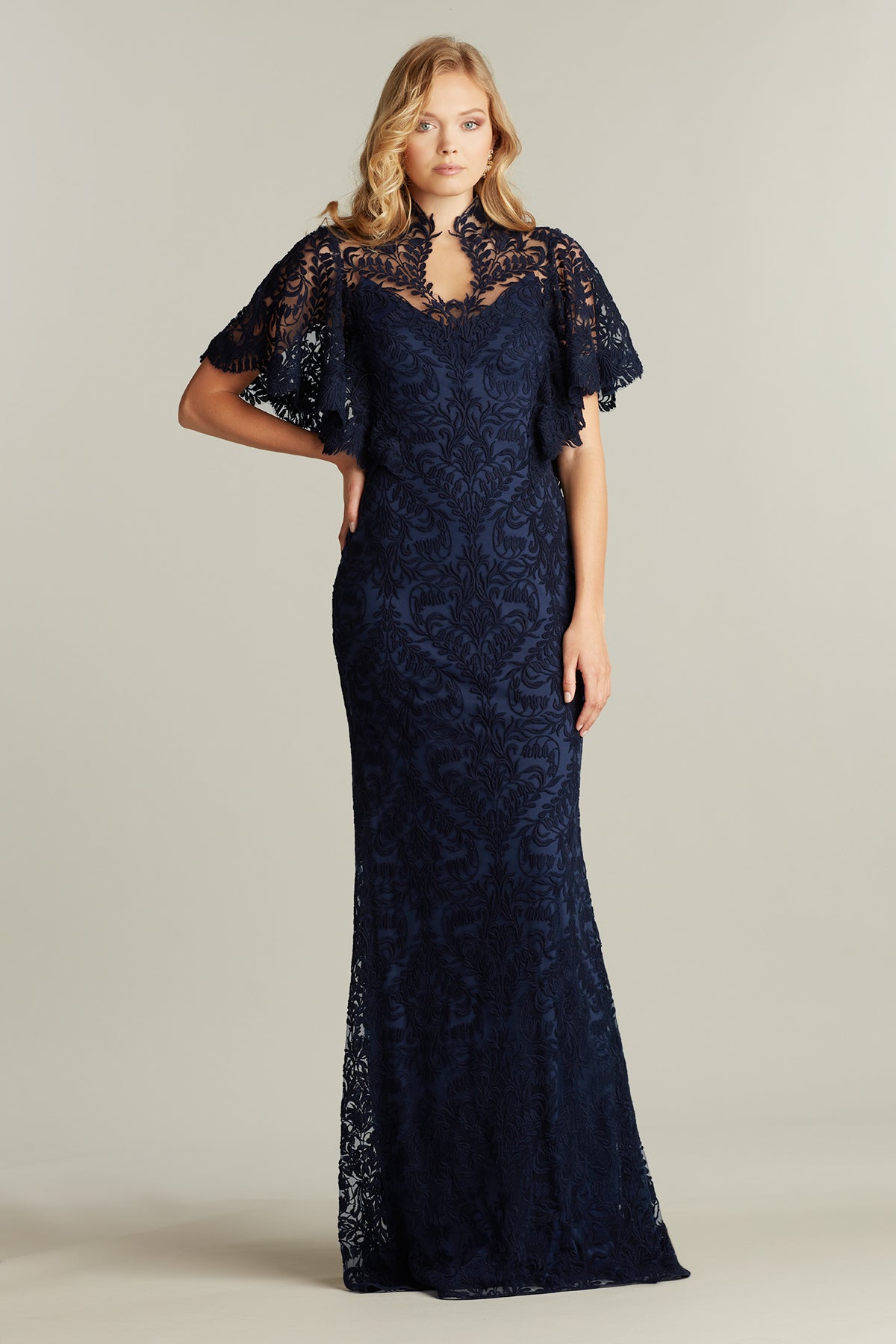 Feeley Butterfly Sleeve Gown