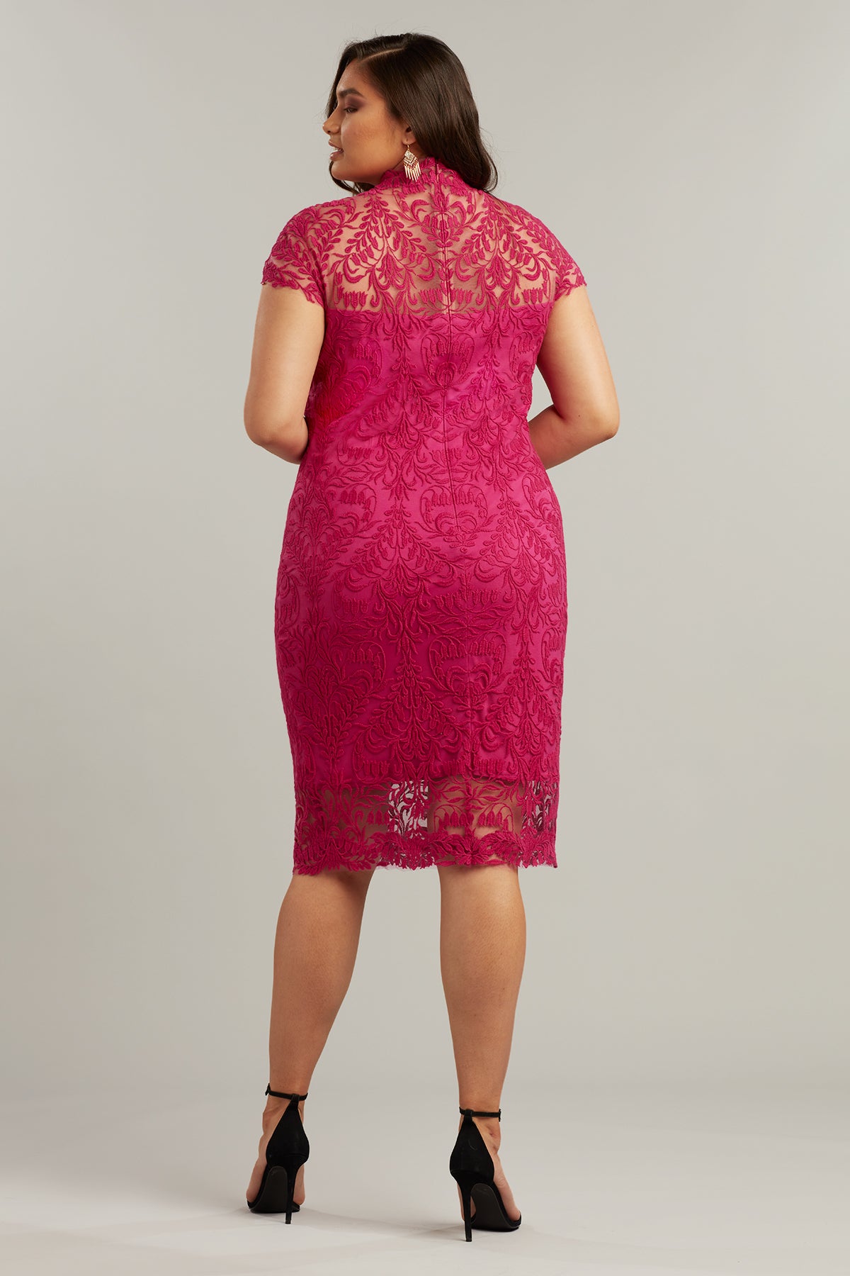 Irvin Keyhole Embroidered Dress - PLUS SIZE