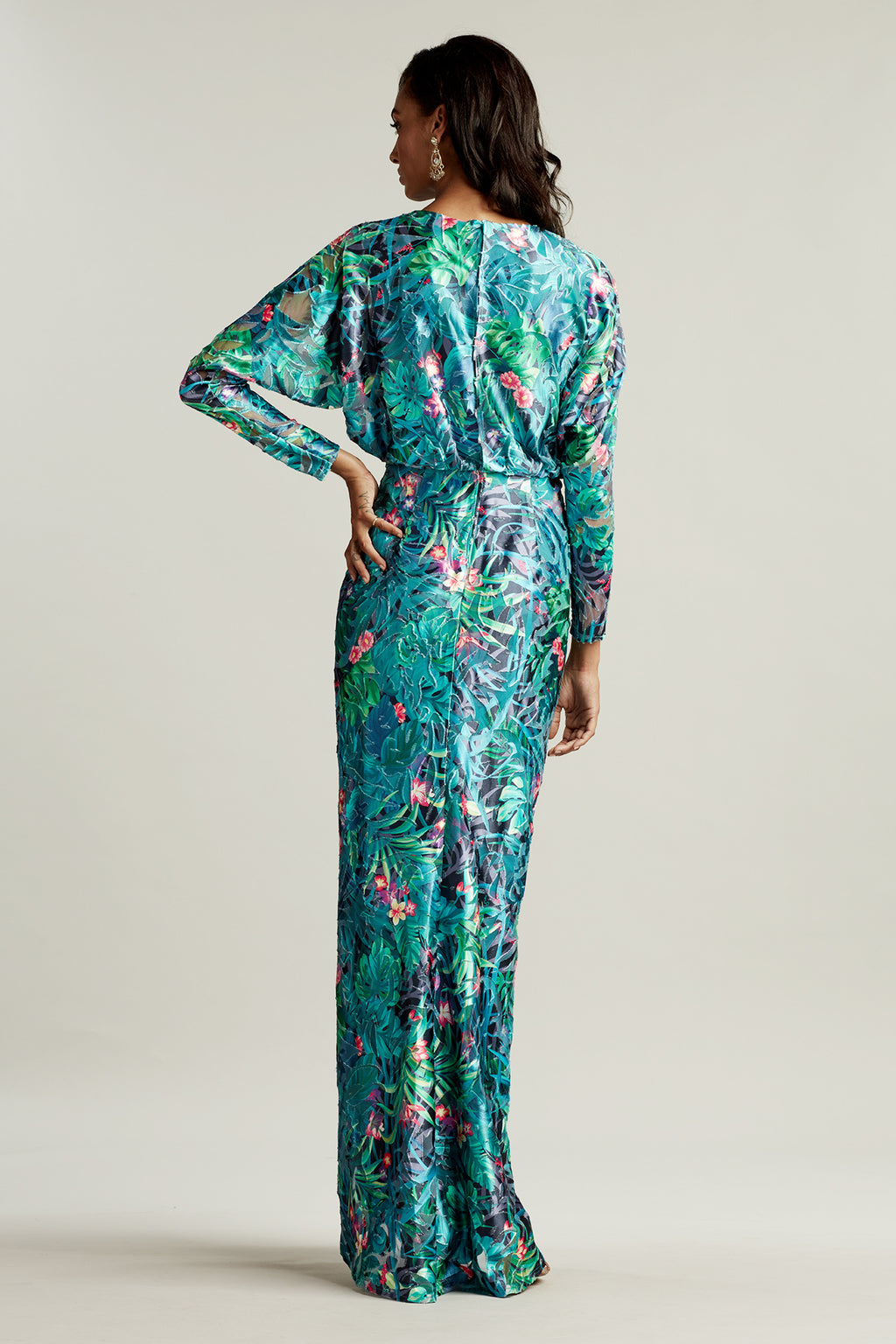 Raanan Dolman Sleeve Gown