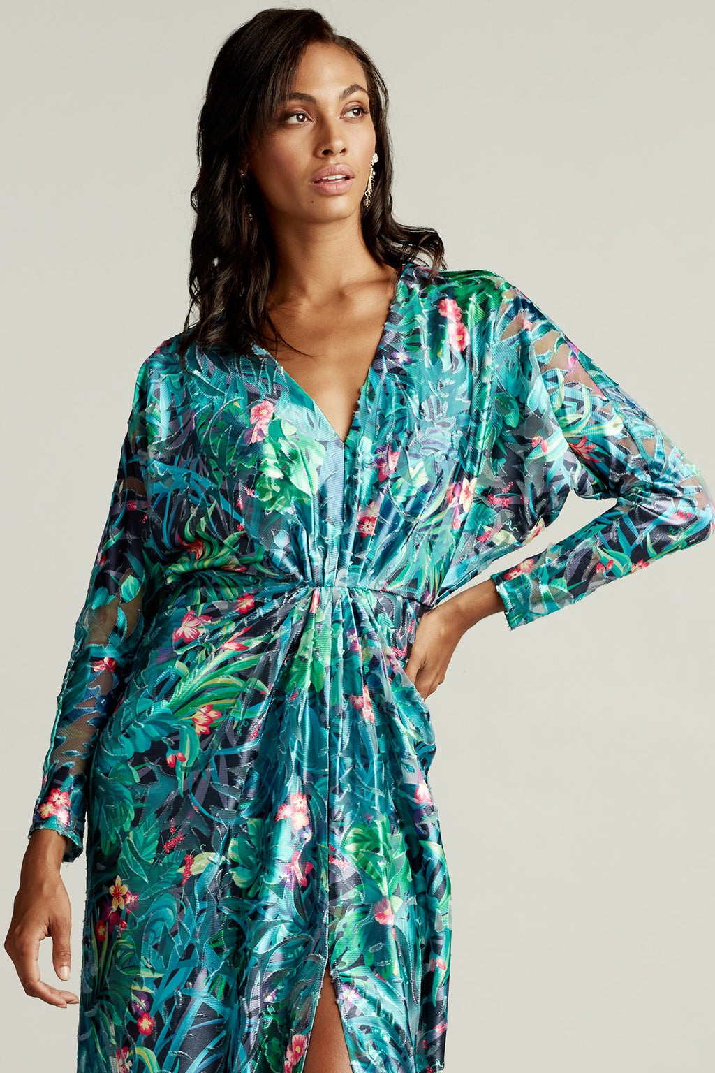 Raanan Dolman Sleeve Gown
