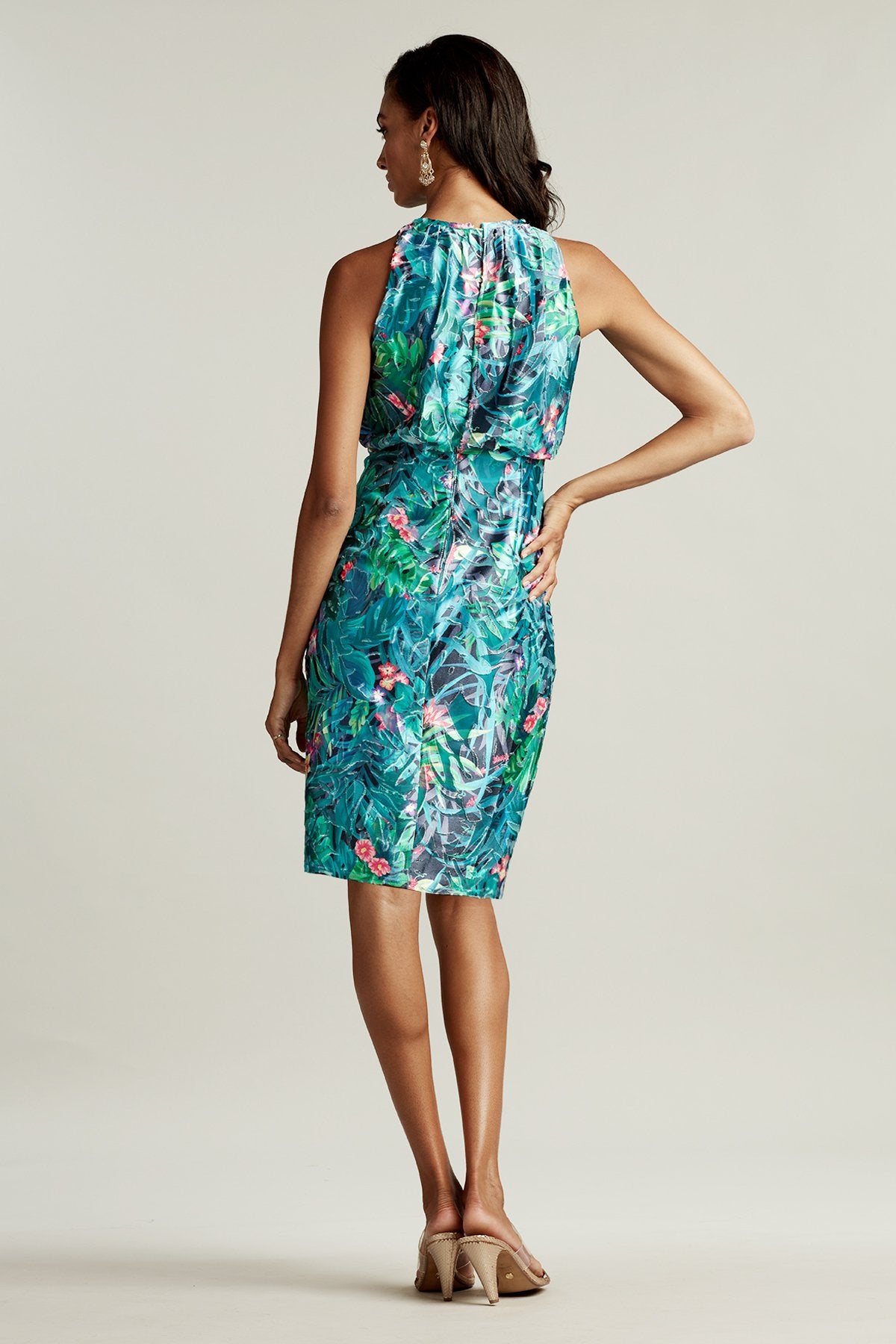 Beeja Twist-Drape Dress