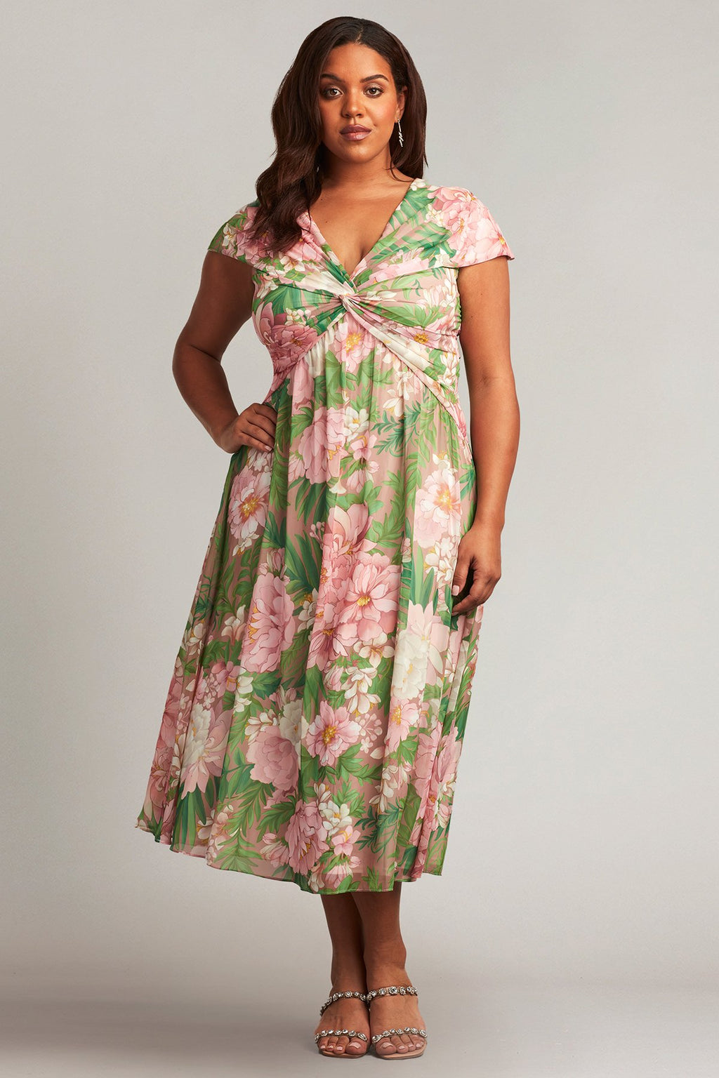 Ausra Floral Print Dress - PLUS SIZE