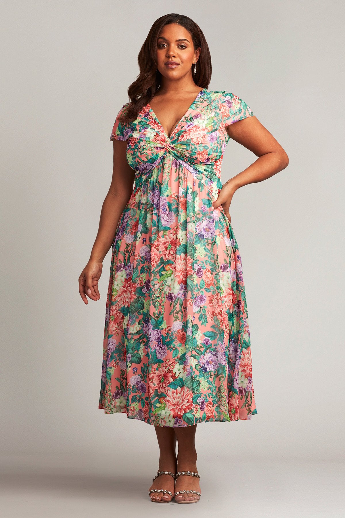 Emilia Floral Print Dress - PLUS SIZE