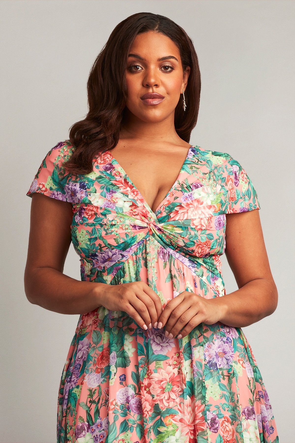 Emilia Floral Print Dress - PLUS SIZE