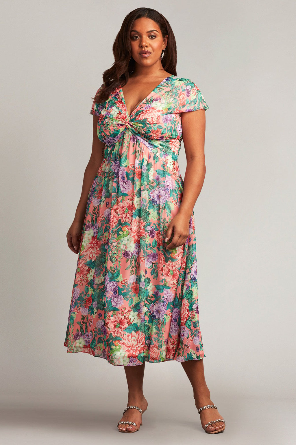 Emilia Floral Print Dress - PLUS SIZE
