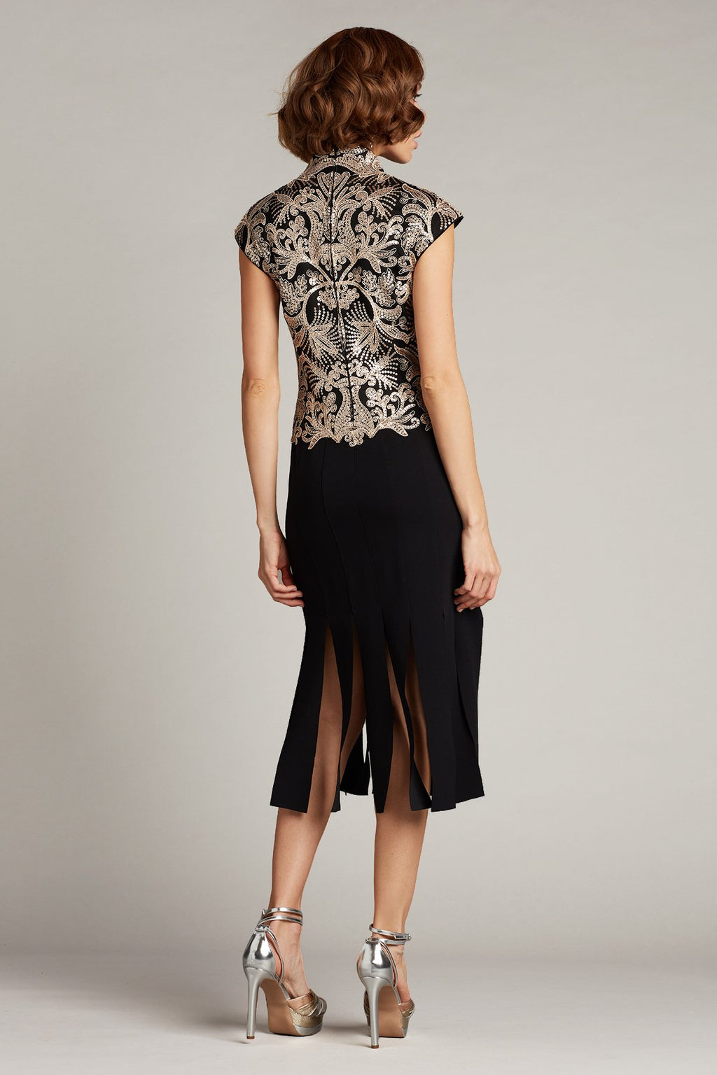 Zelenka Sequin & Crepe Carwash Dress