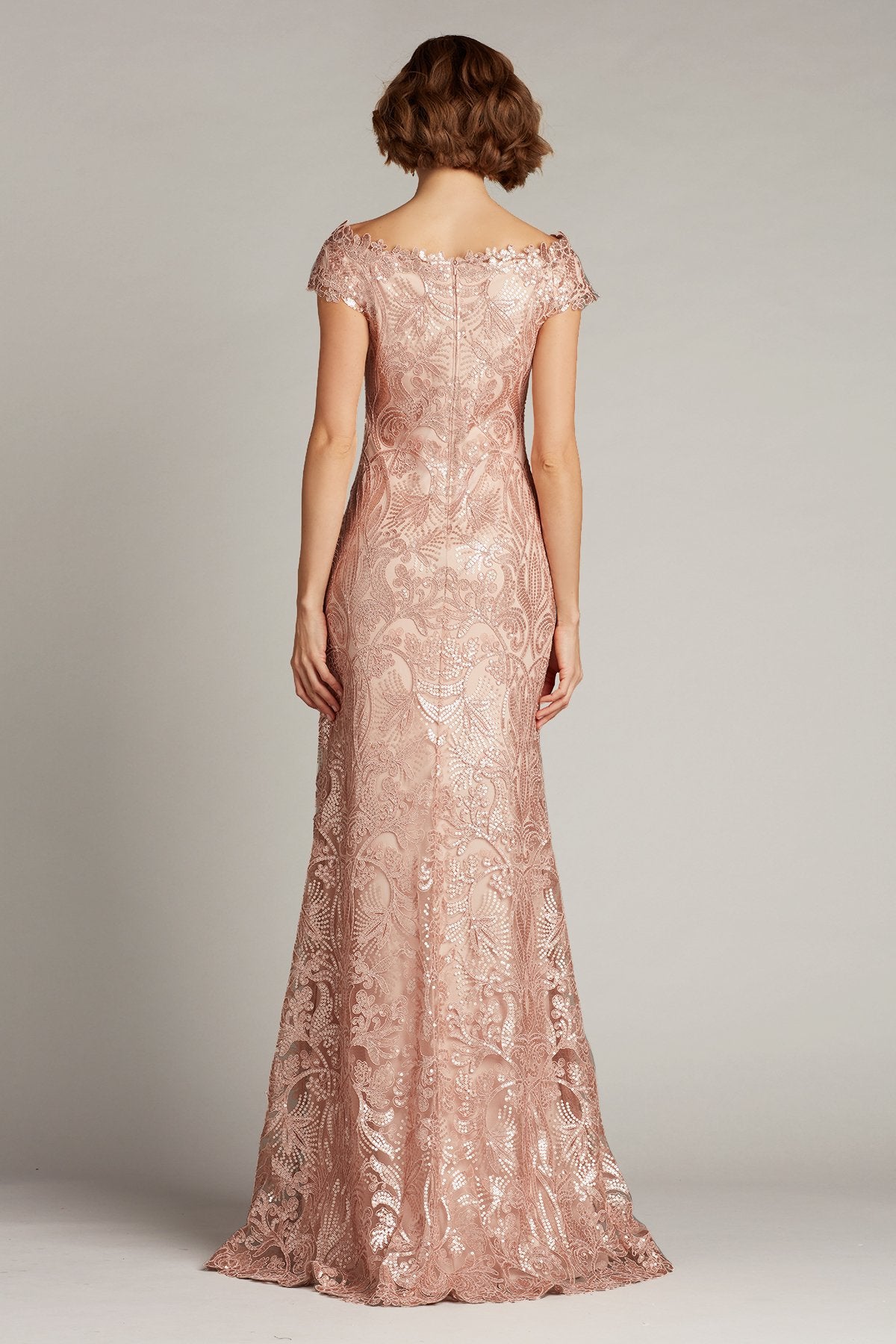 Haya Sequin Embroidered Gown