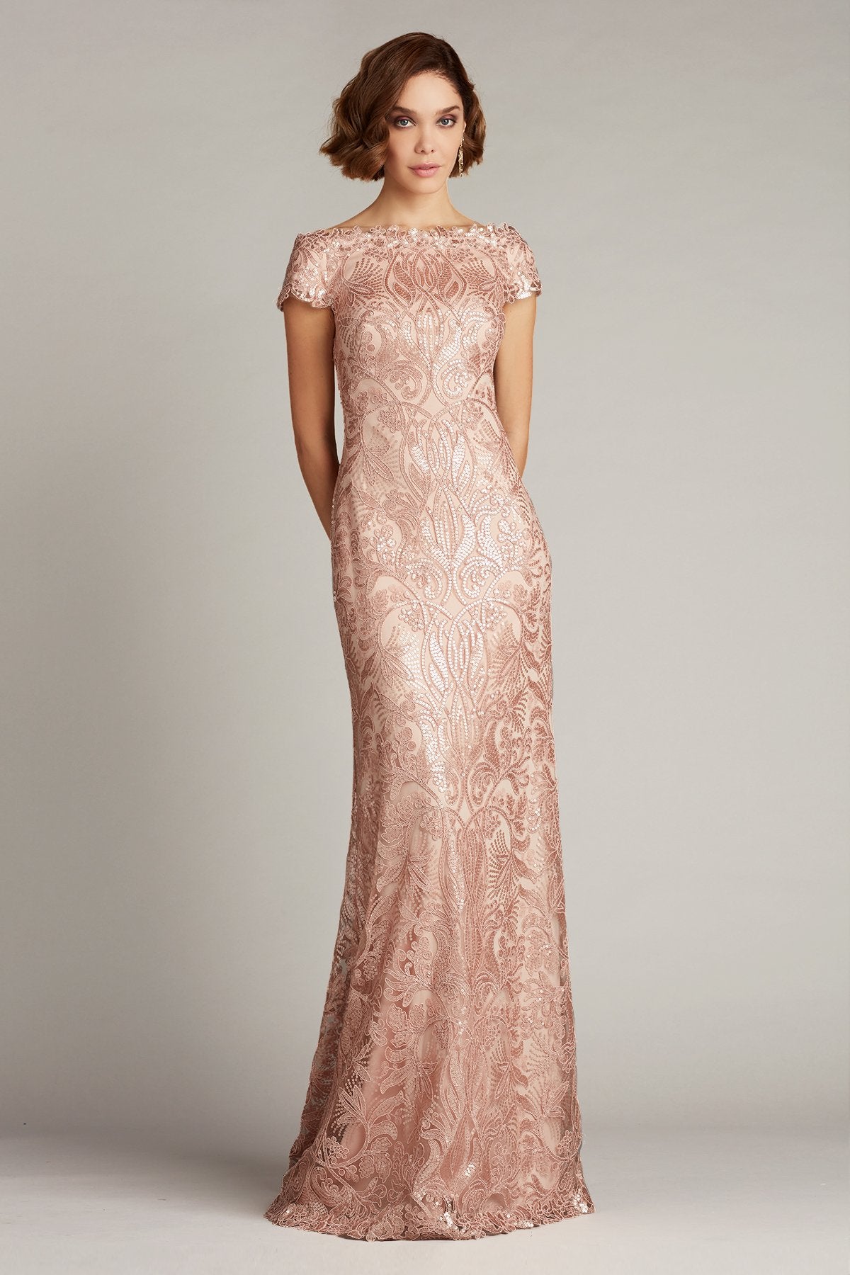 Haya Sequin Embroidered Gown
