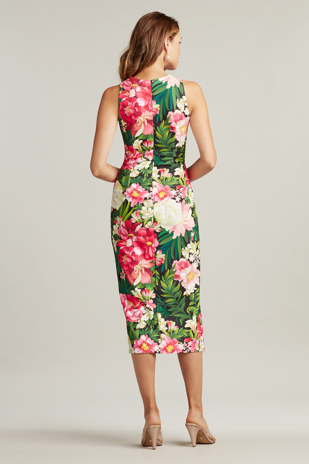 Toyen Floral Twist-Drape Dress