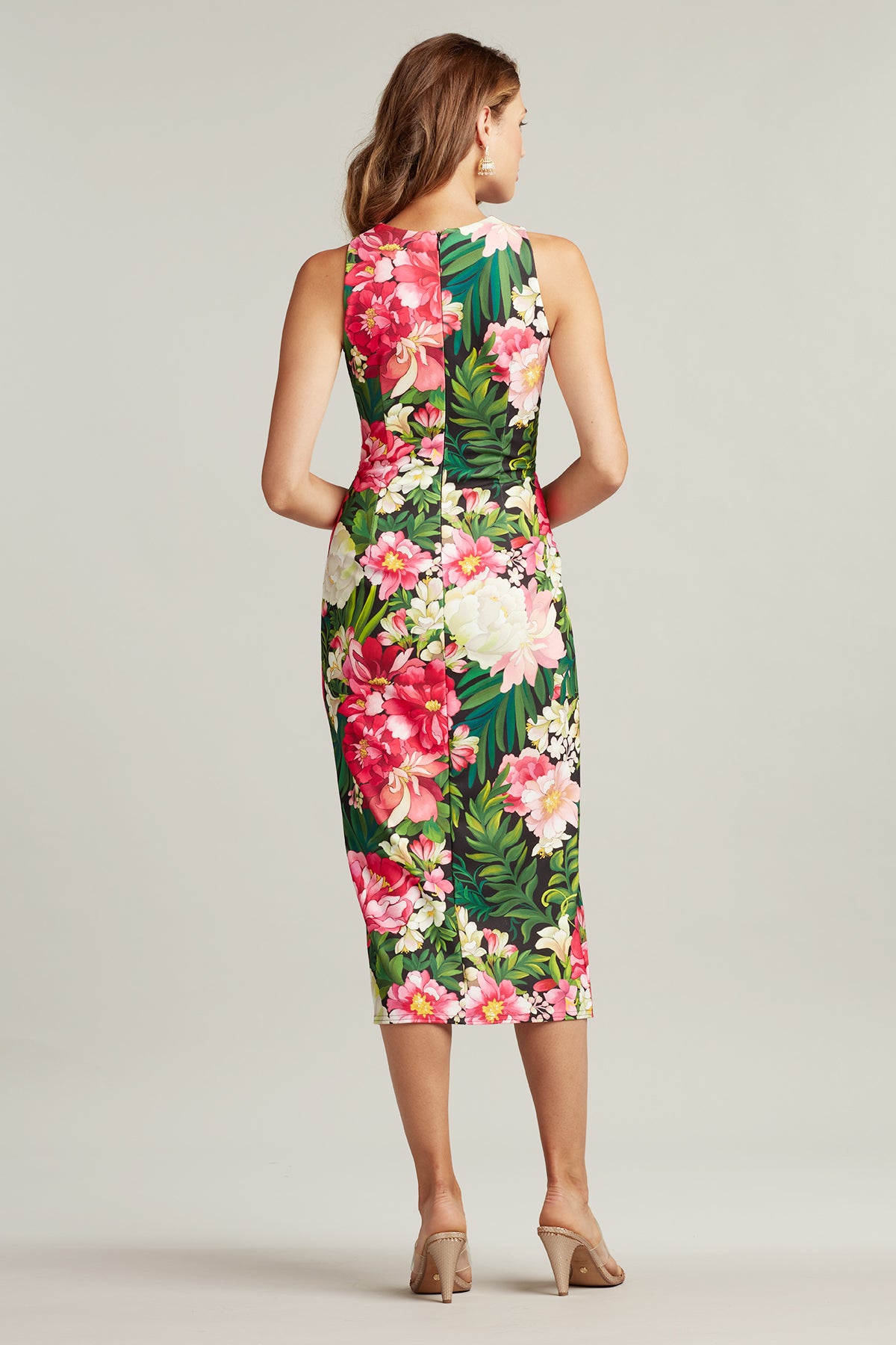Toyen Floral Twist-Drape Dress