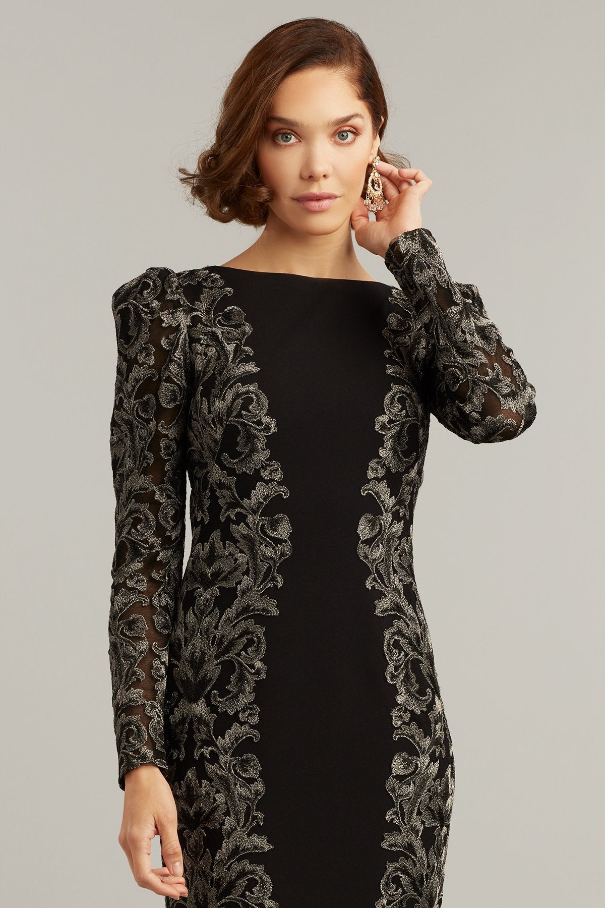 Annet Embroidered Panel Dress