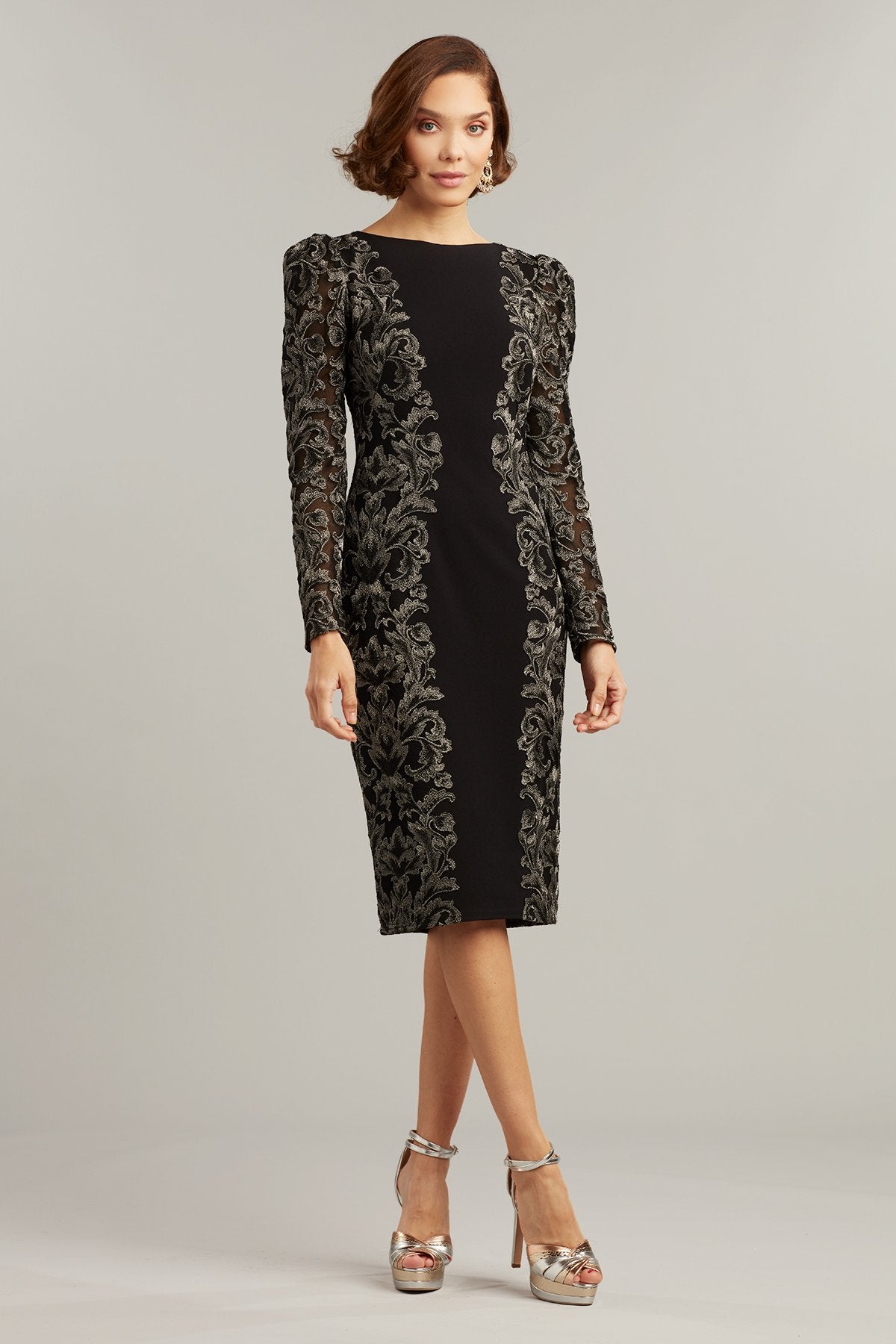 Annet Embroidered Panel Dress
