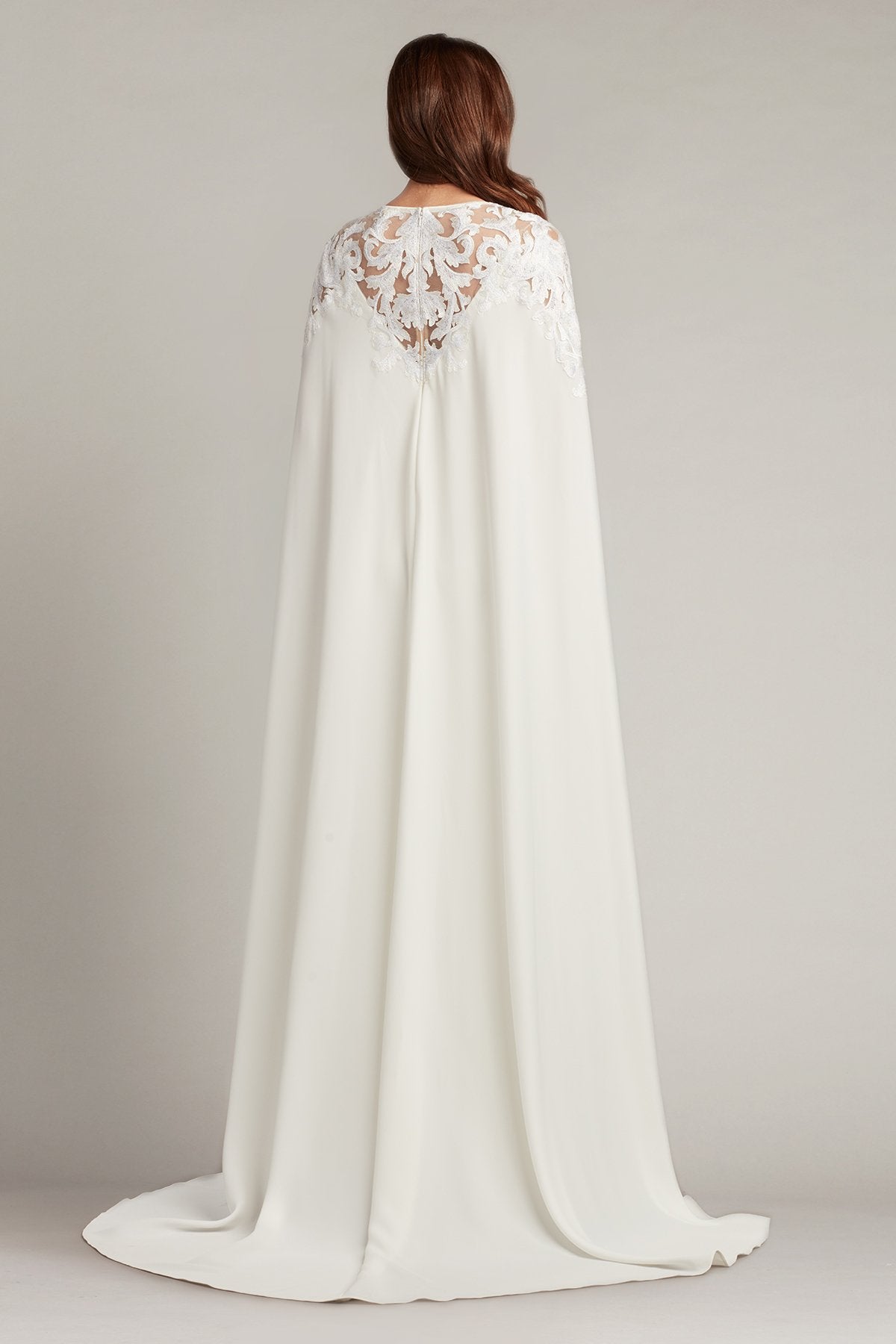 Bales Cape Sleeve Illusion Gown – Tadashi Shoji Official Online Boutique